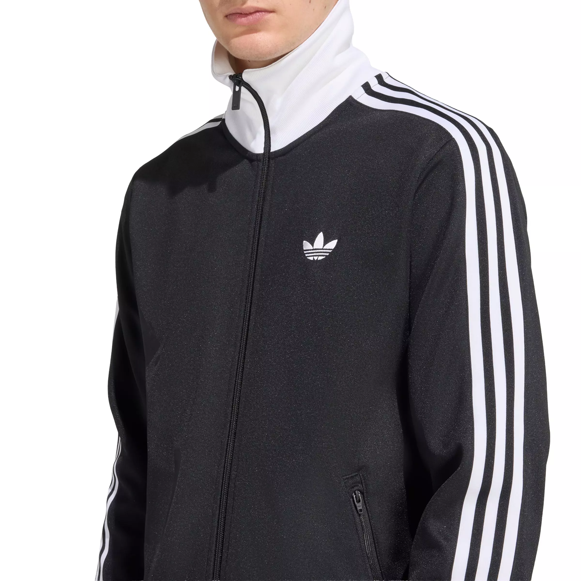 adidas Originals Men's Classic Track Top - Black - BLACK