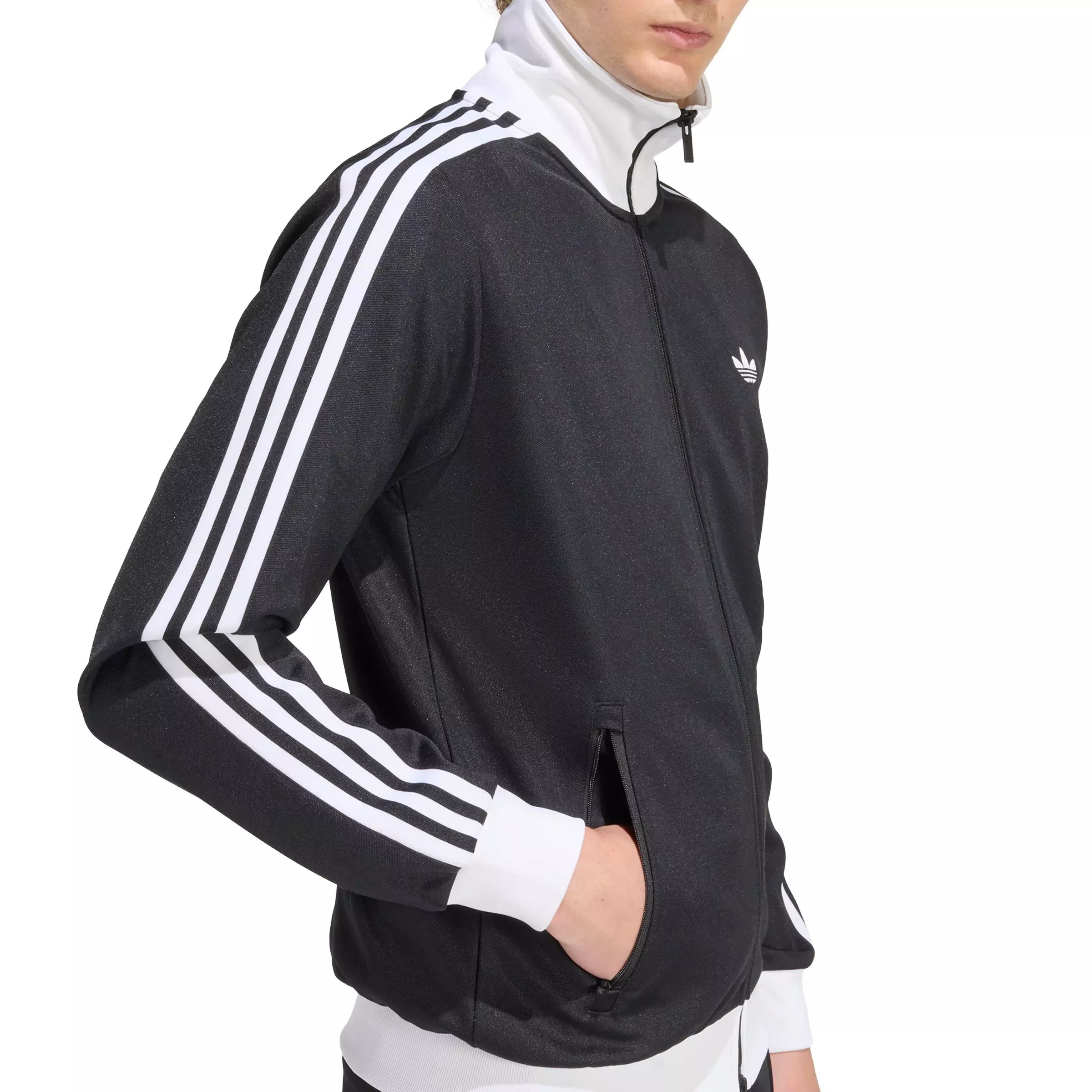 adidas Originals Men's Classic Track Top - Black - BLACK