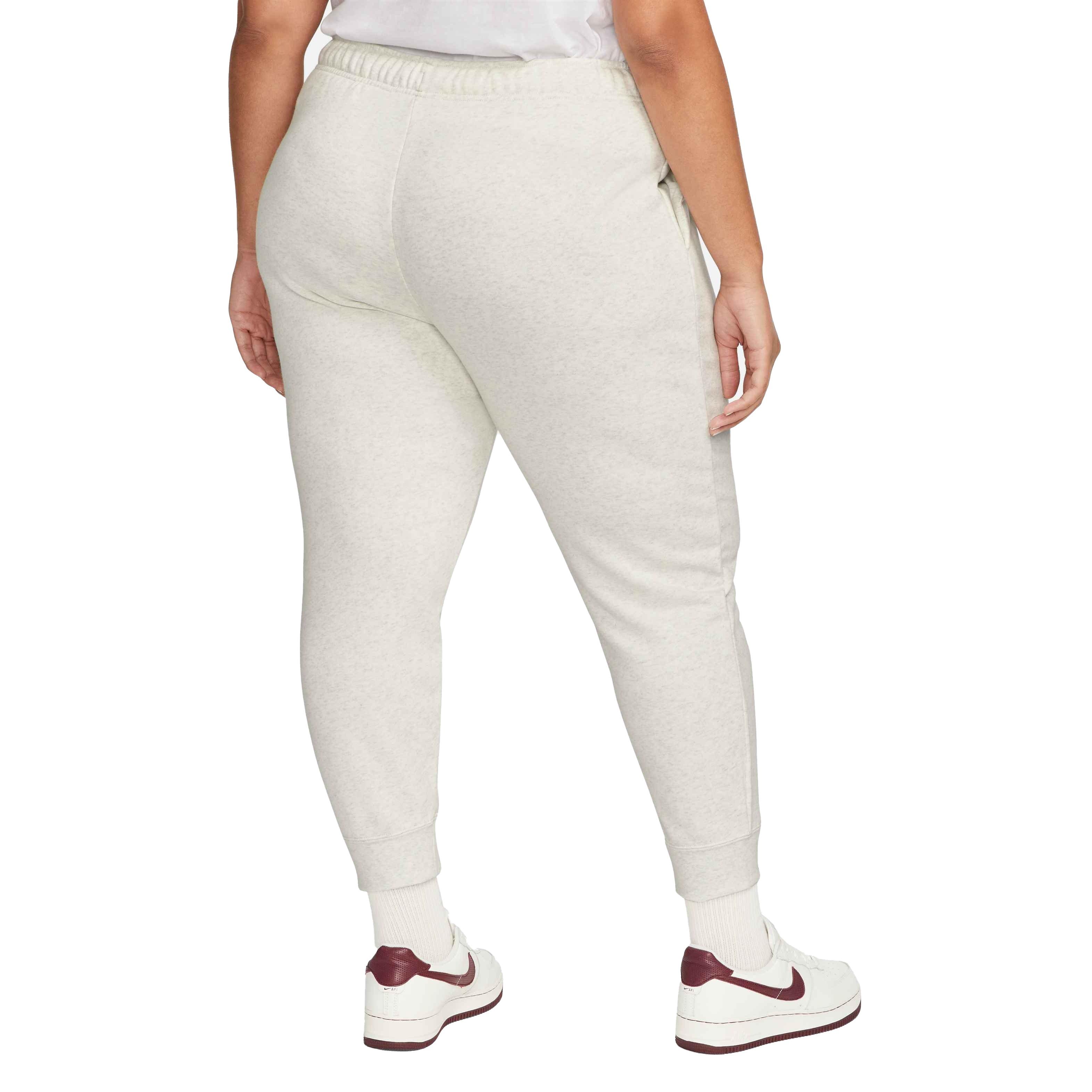 Nike Women's Sportswear Mid-Rise Club Fleece Joggers - BROWN Thumbnail View 2