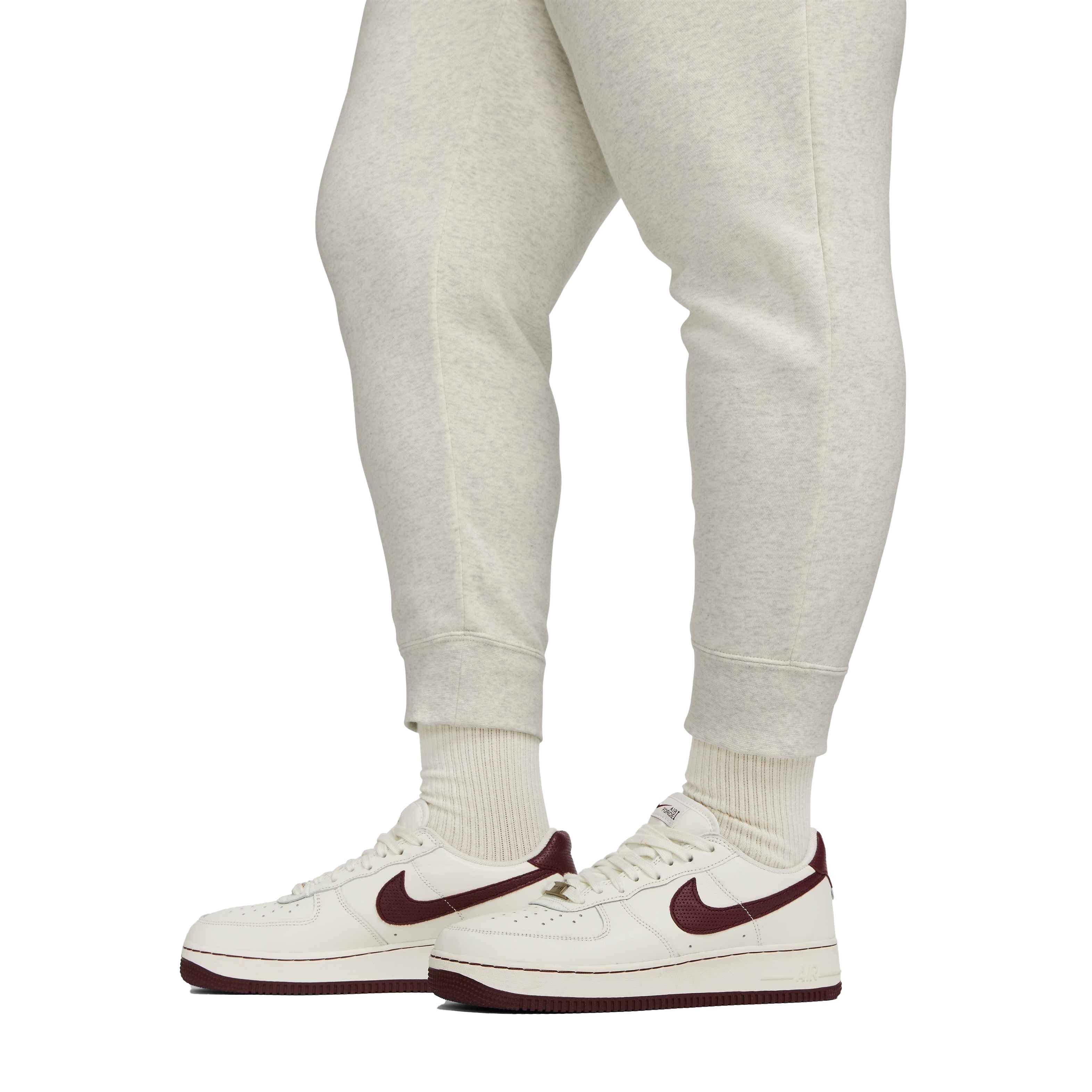 Nike Women's Sportswear Mid-Rise Club Fleece Joggers - BROWN Thumbnail View 4