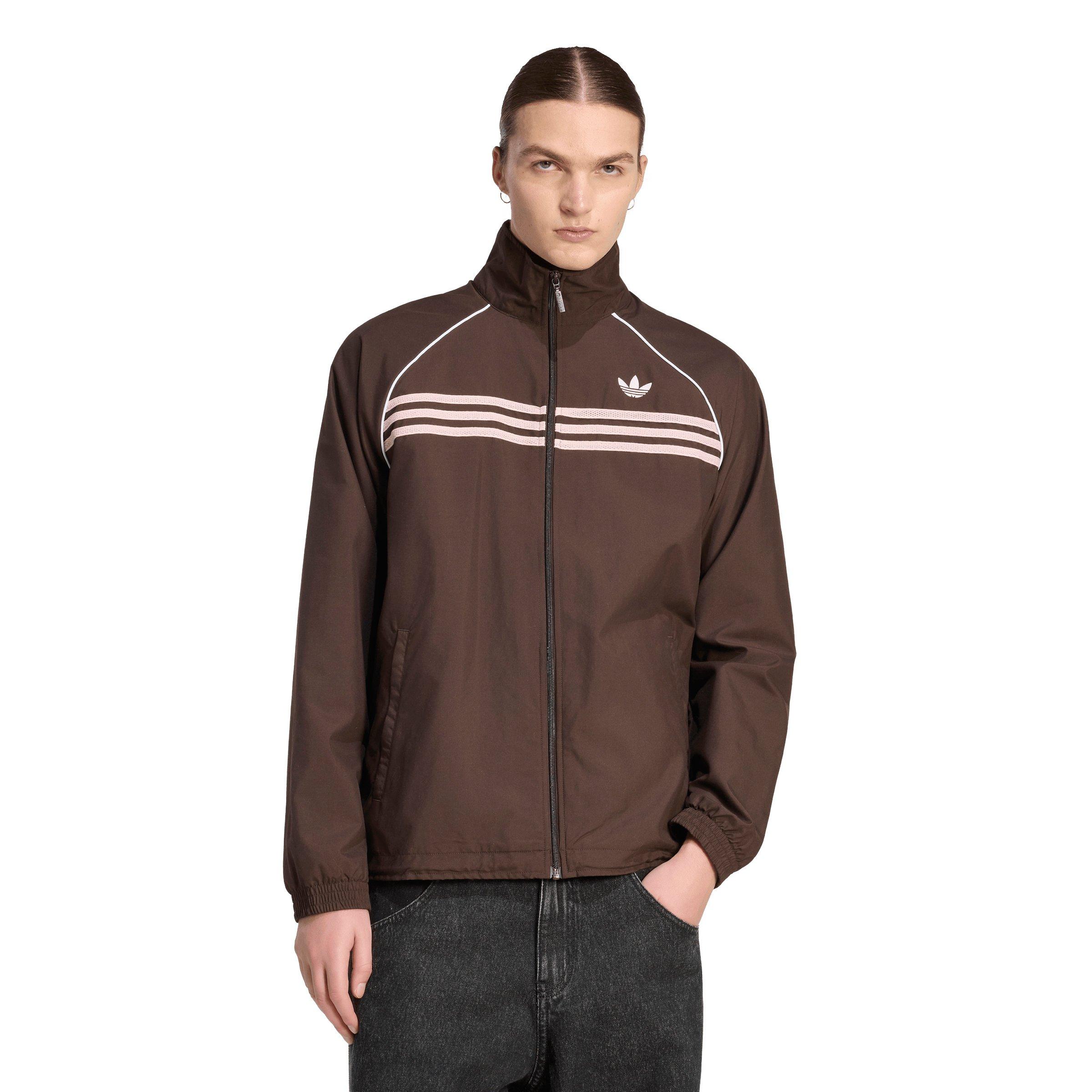 adidas Originals Men's Chest Stripes Track Top -Coffee - COFFEE Thumbnail View 1