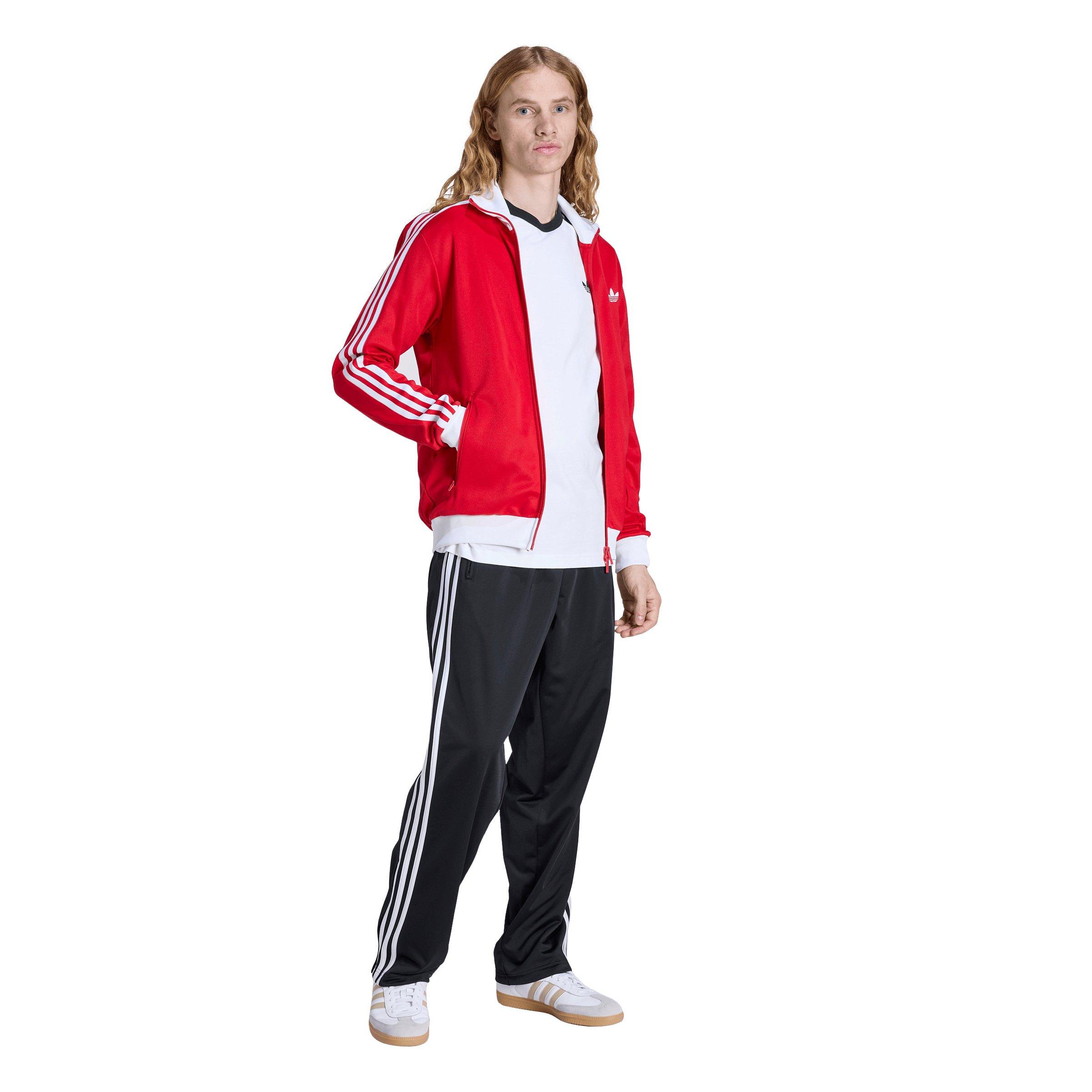 adidas Originals Men's Beckenbauer Classic Track Top - Red - RED Thumbnail View 5