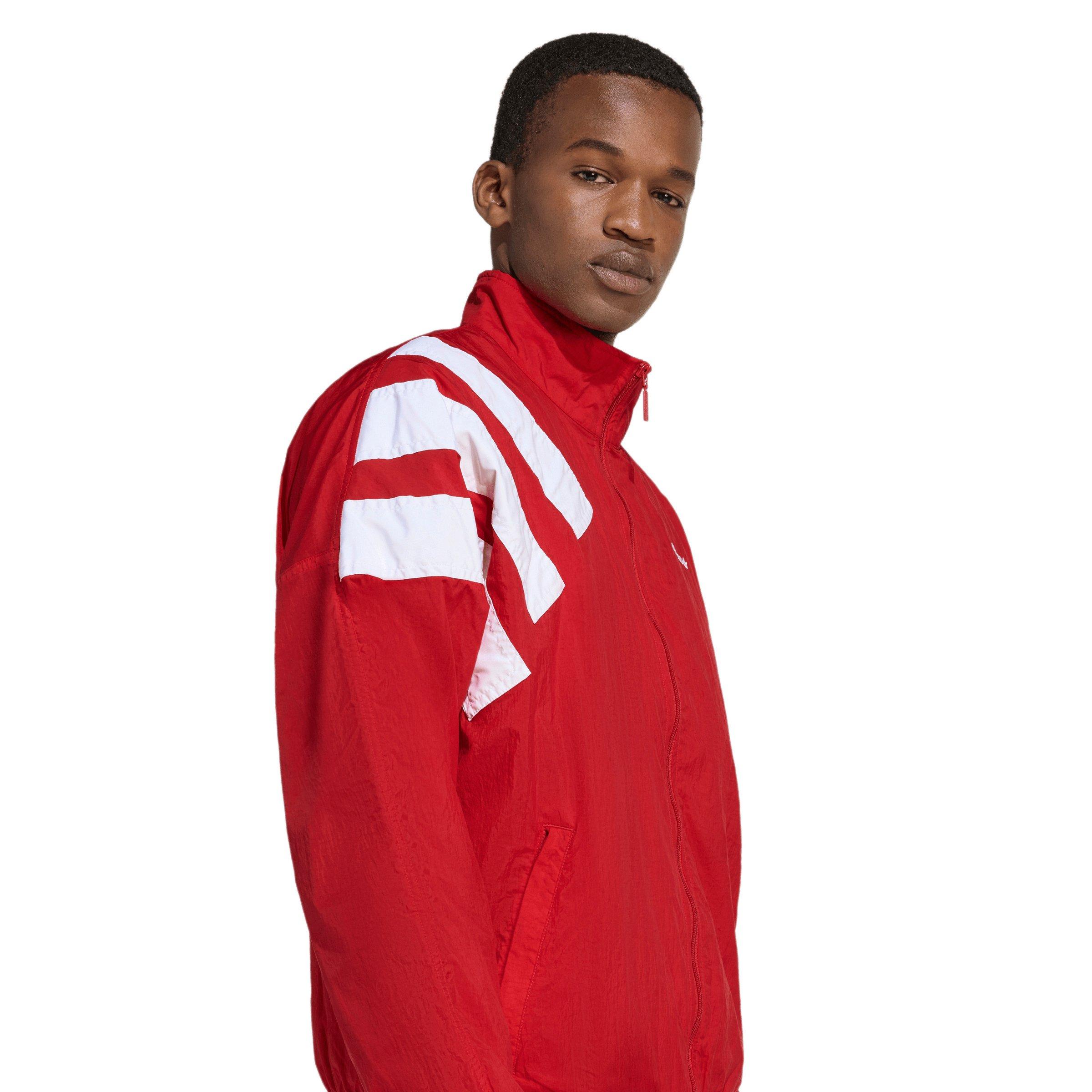 adidas Originals Men's Archive Blocked Track Top -Red/White - RED/WHITE Thumbnail View 3