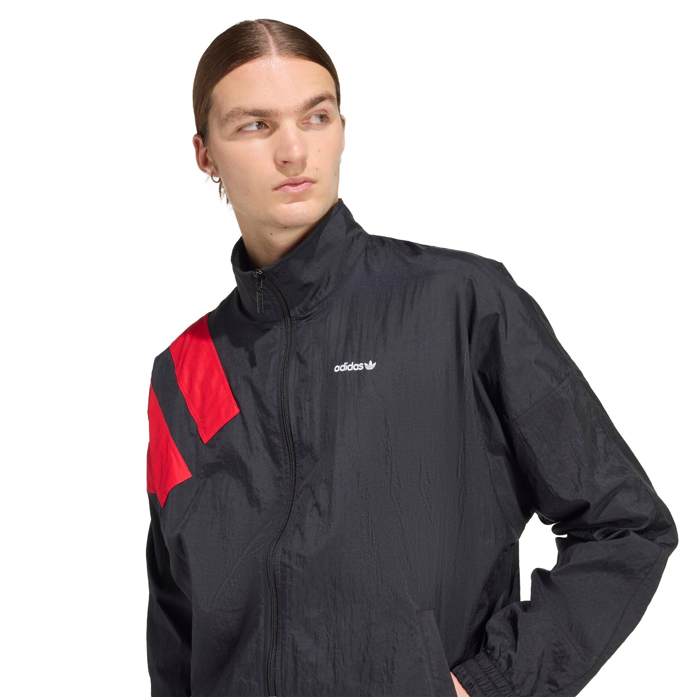 adidas Originals Men's Archive Blocked Track Top -Black/Red - BLACK/RED Thumbnail View 3