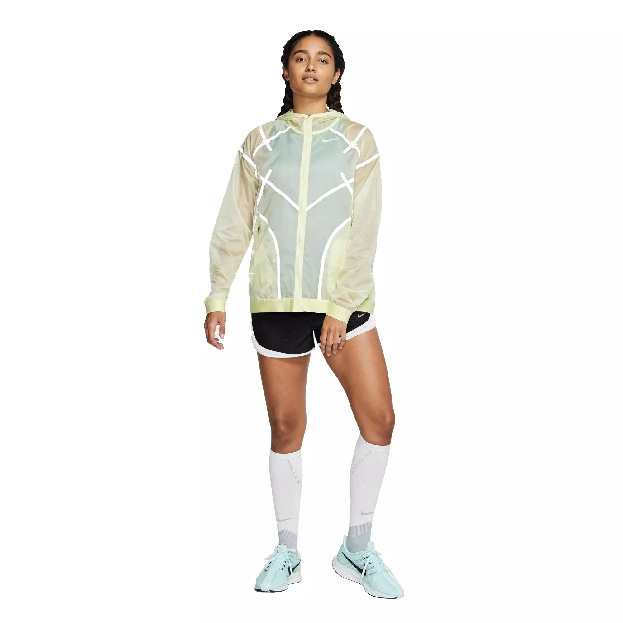 Nike Women's Tempo Running Shorts - BLACK/WHITE