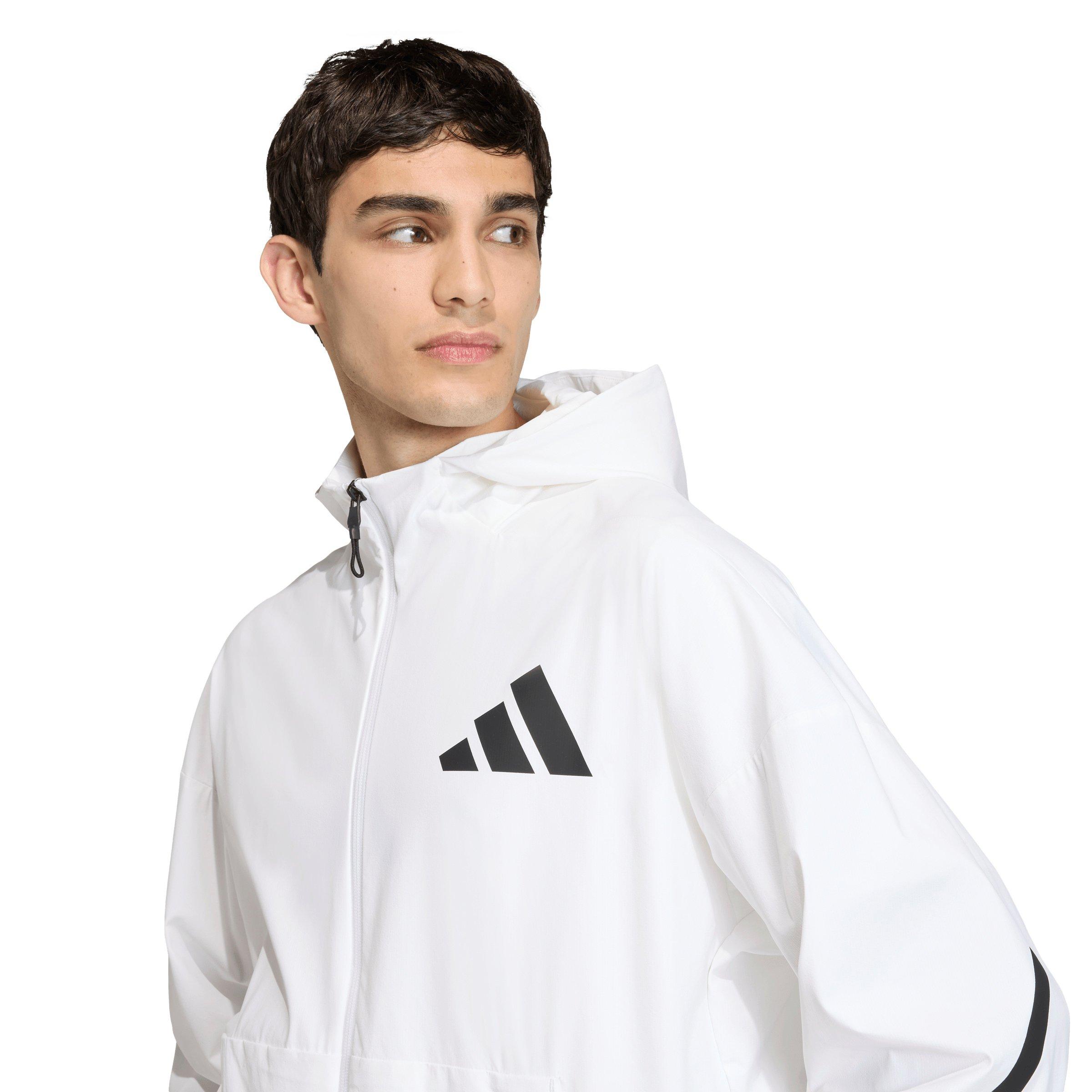 adidas Men's Z.N.E. Woven Track Top -  White - WHITE Thumbnail View 3