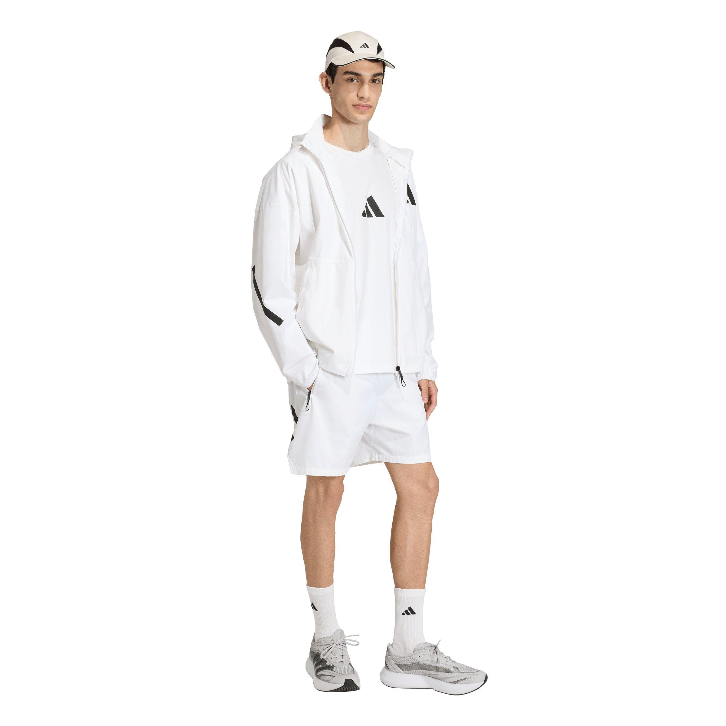 adidas Men's Z.N.E. Woven Track Top -White - WHITE Thumbnail View 5