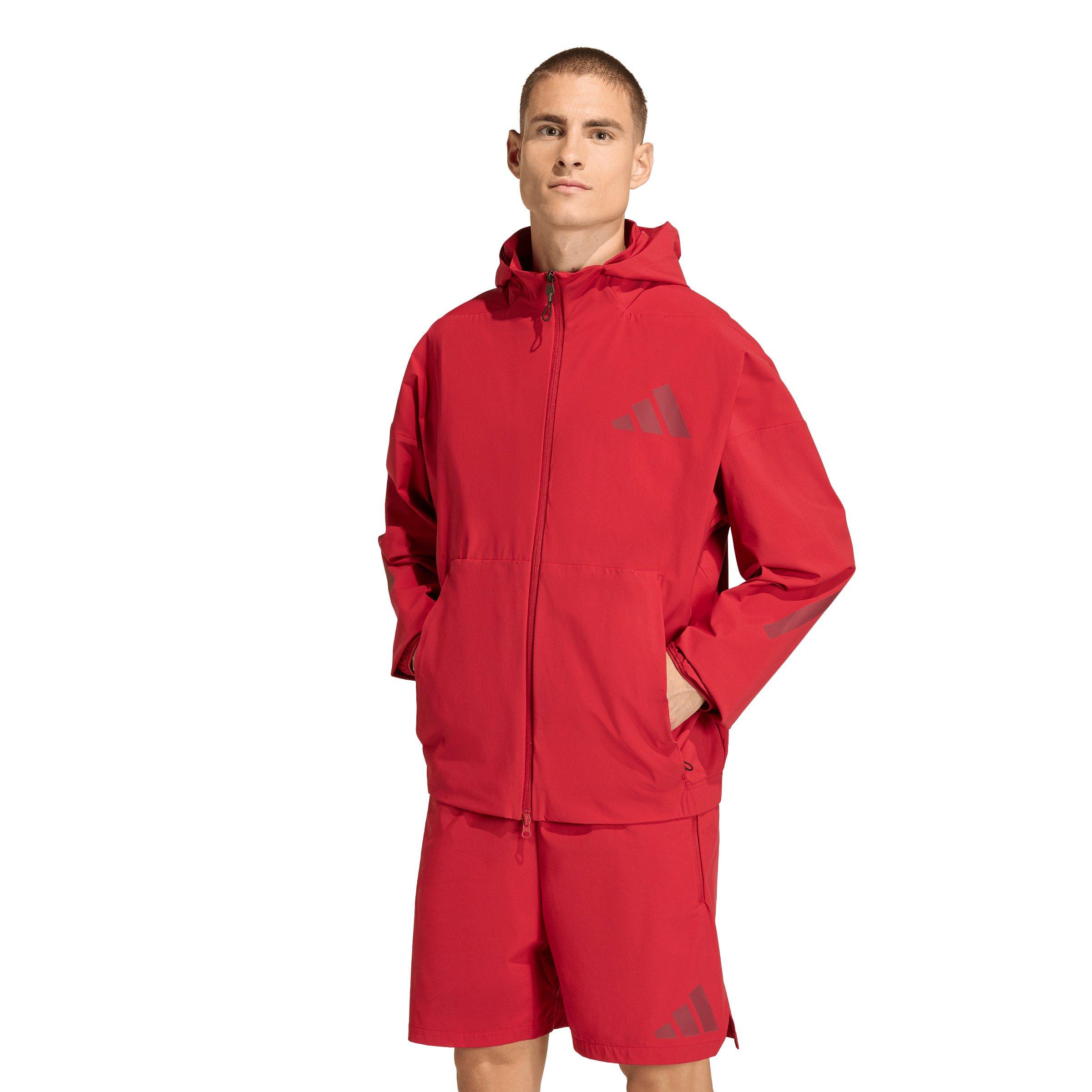 adidas Men's Z.N.E. Woven Track Top -Maroon - MAROON Thumbnail View 1