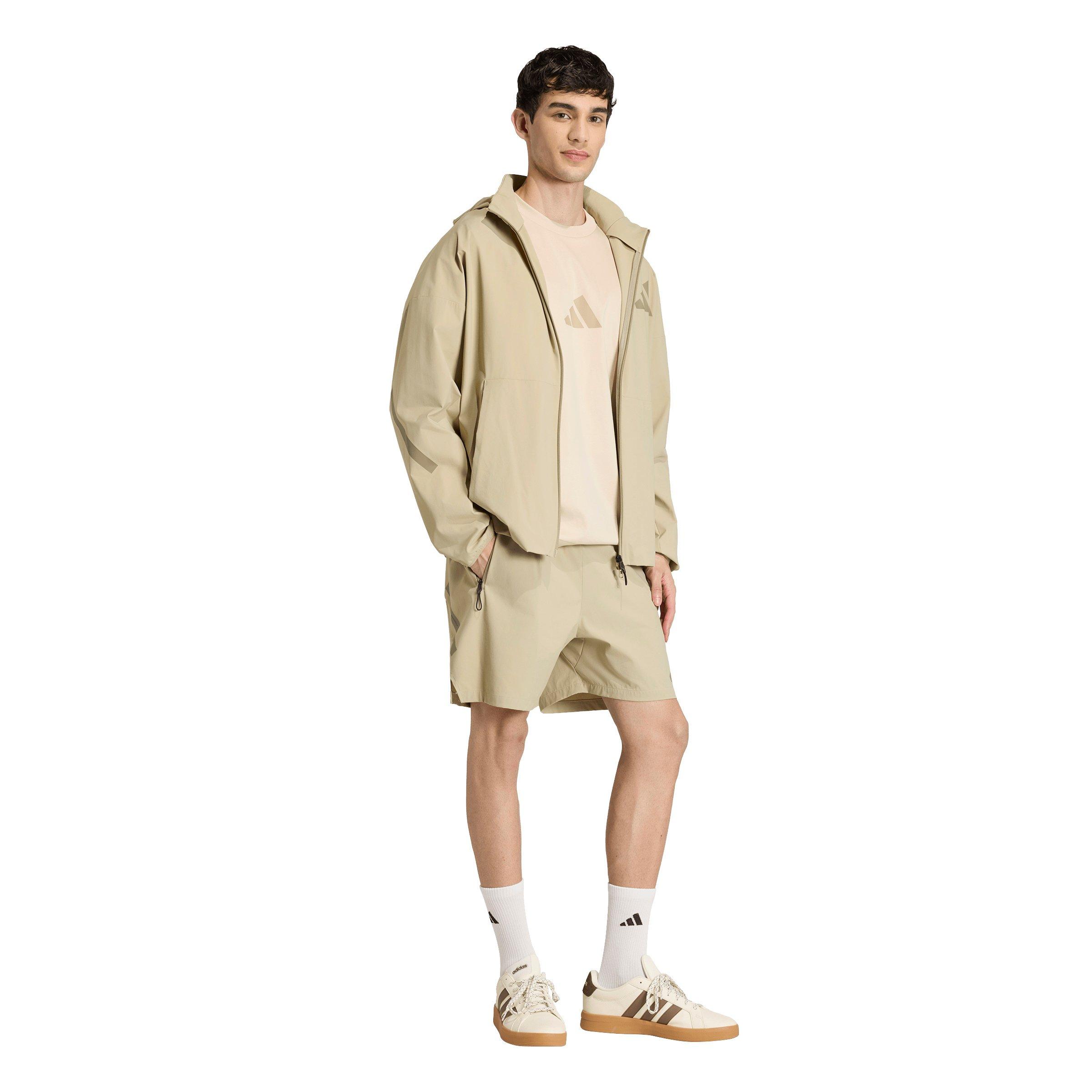 adidas Men's Z.N.E. Woven Track Top - Khaki - KHAKI Thumbnail View 5
