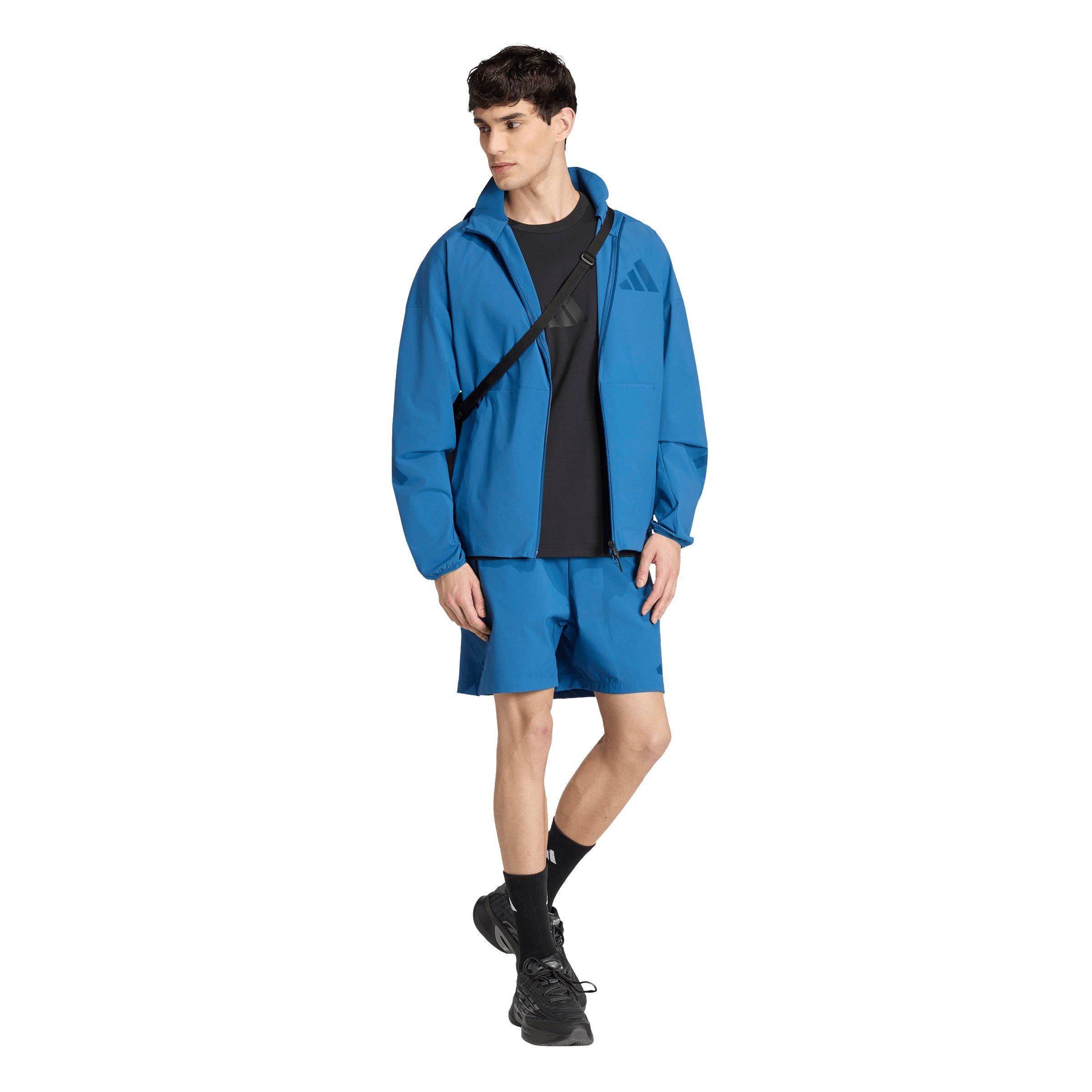 adidas Men's Z.N.E. Woven Track Top -Blue - BLUE Thumbnail View 5