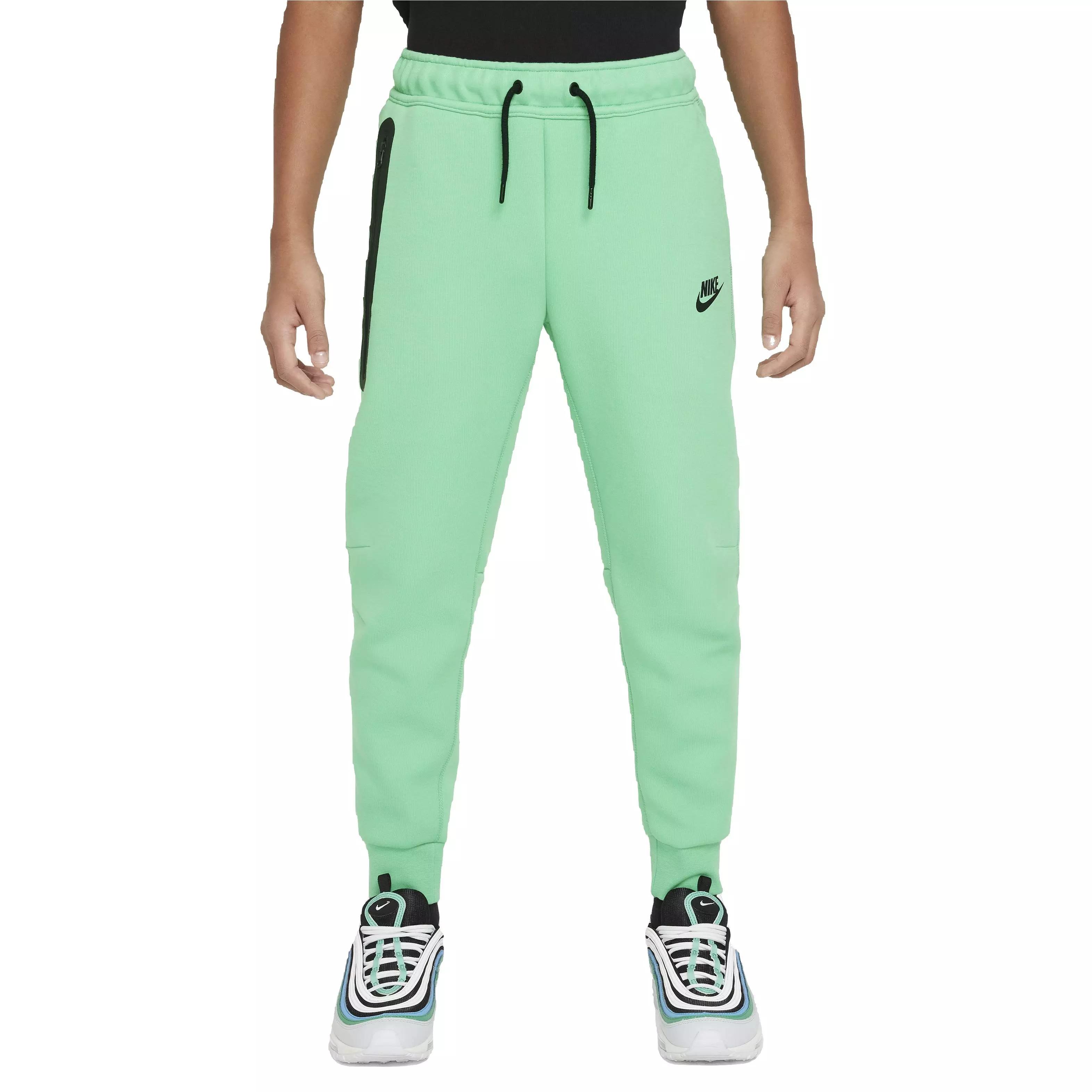 Nike Big Boys' Sportswear Tech Fleece Pant - Green - GREEN