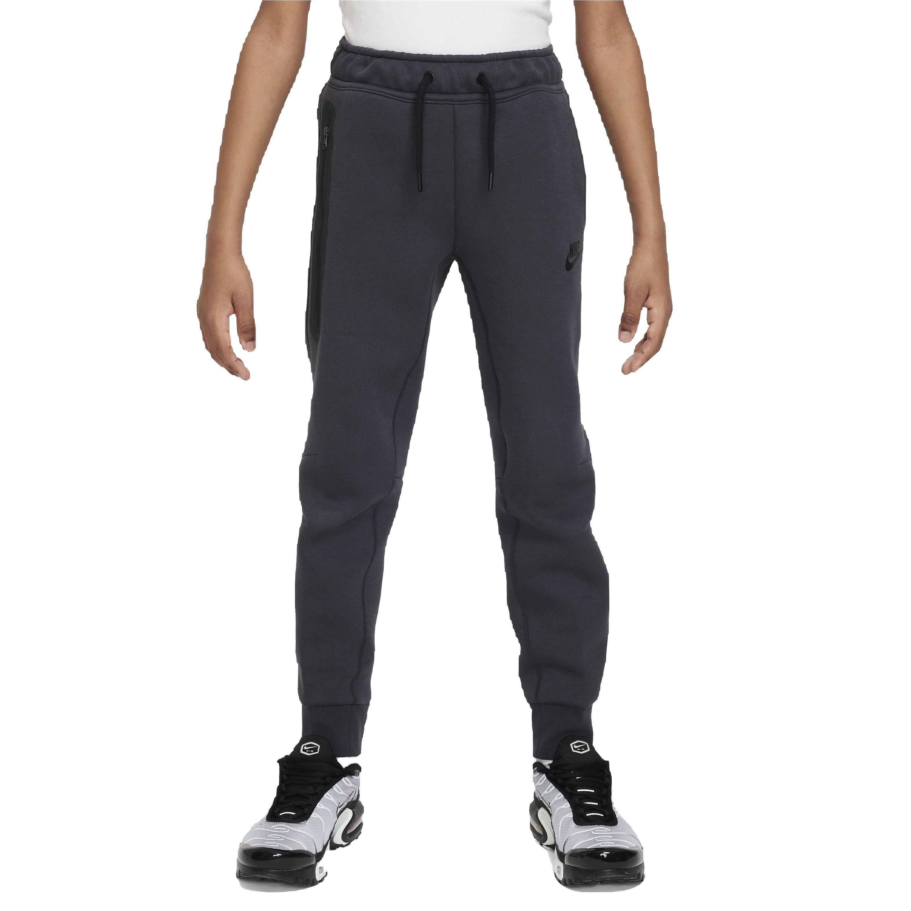 Nike Big Boys' Sportswear Tech Fleece Pant - Dark Grey - DARK GREY Thumbnail View 1