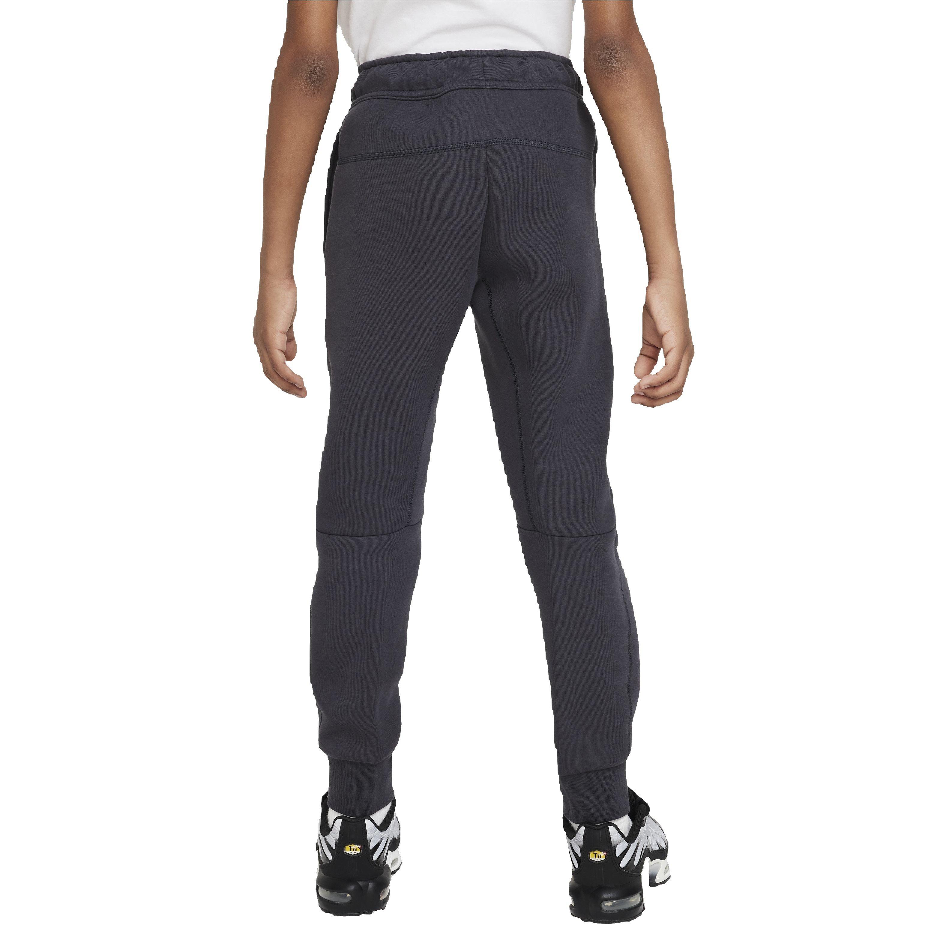 Nike Big Boys' Sportswear Tech Fleece Pant - Dark Grey - DARK GREY Thumbnail View 2