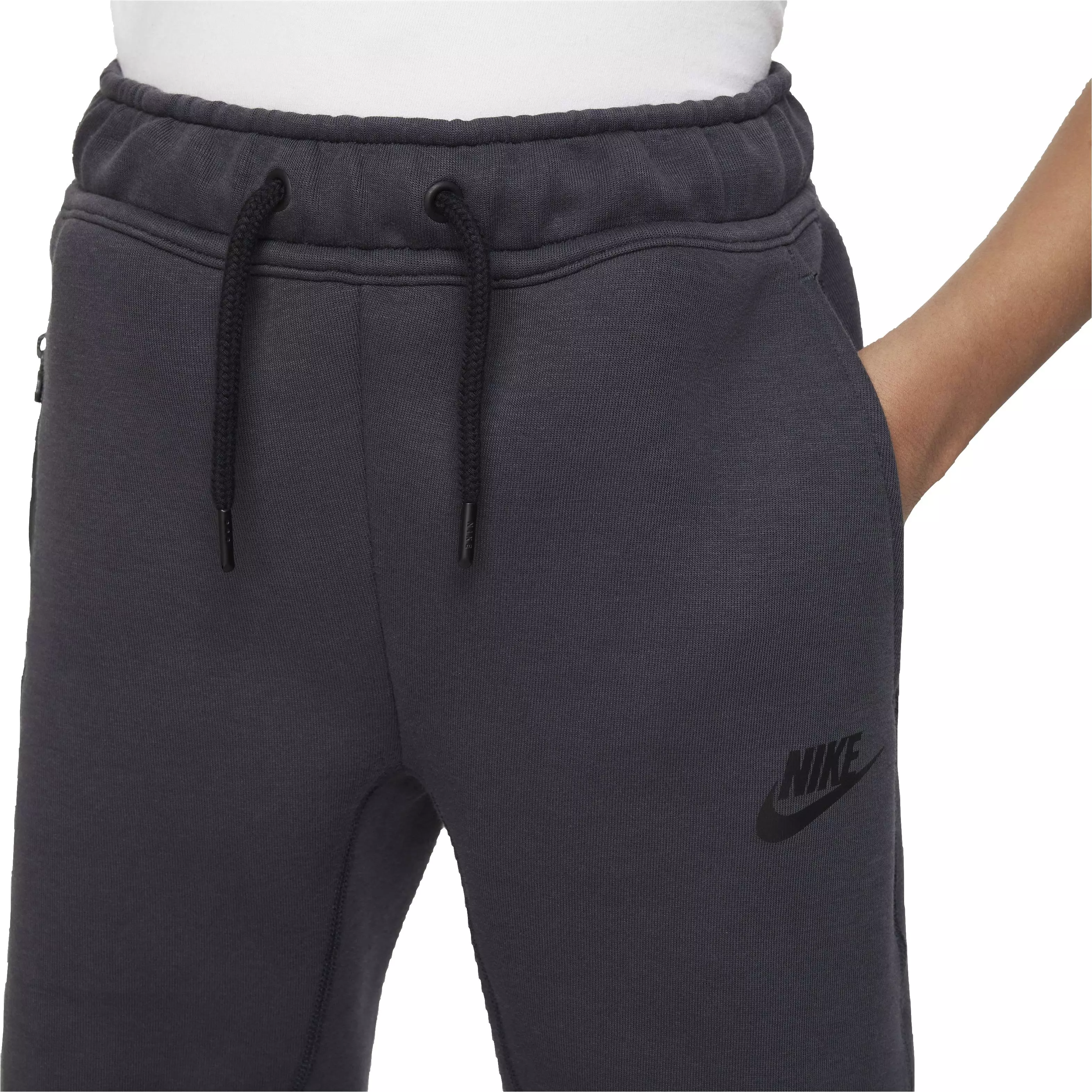 Nike Big Boys' Sportswear Tech Fleece Pant - Dark Grey - DARK GREY