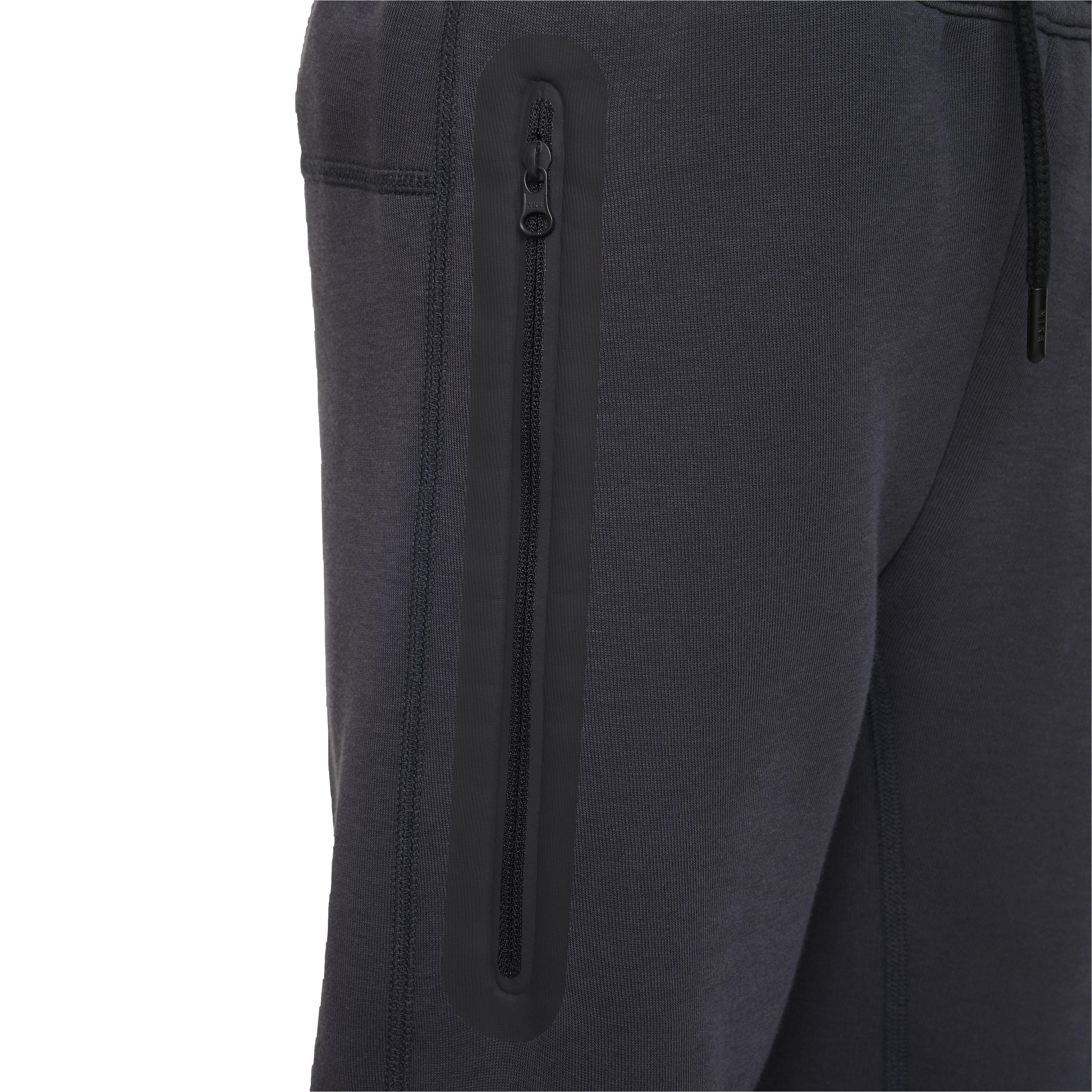 Nike Big Boys' Sportswear Tech Fleece Pant - Dark Grey - DARK GREY Thumbnail View 4