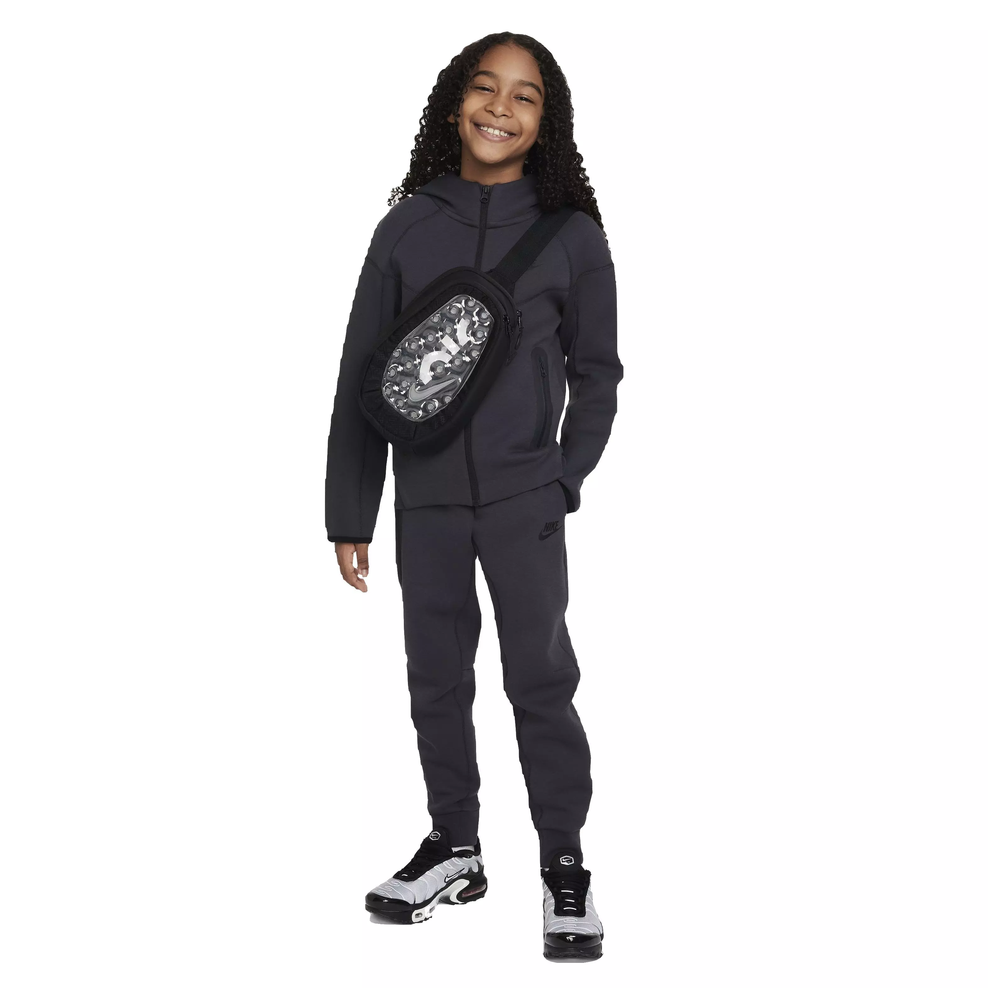 Nike Big Boys' Sportswear Tech Fleece Pant - Dark Grey - DARK GREY