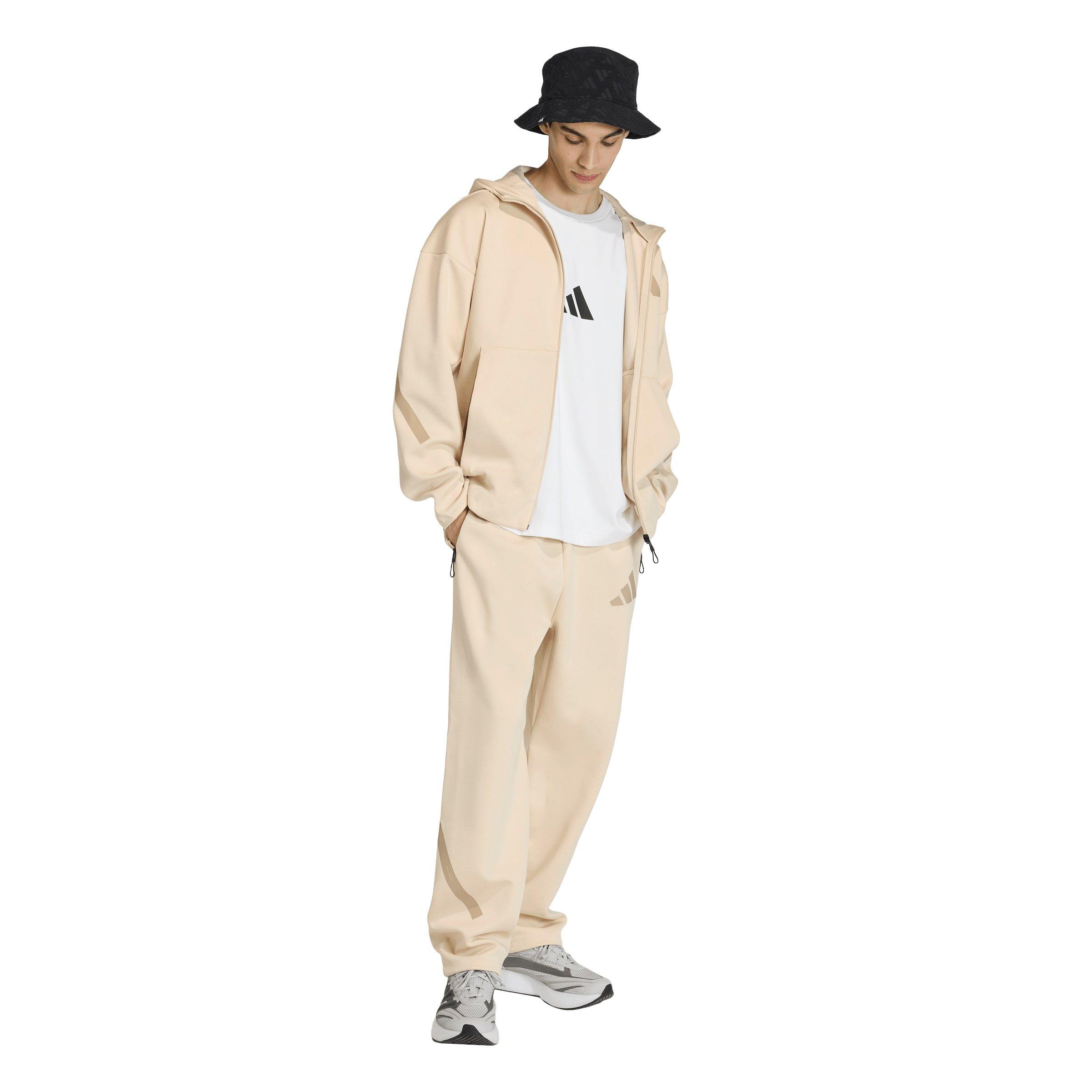 adidas Z.N.E. Hooded Track Jacket - Cream | Hibbett