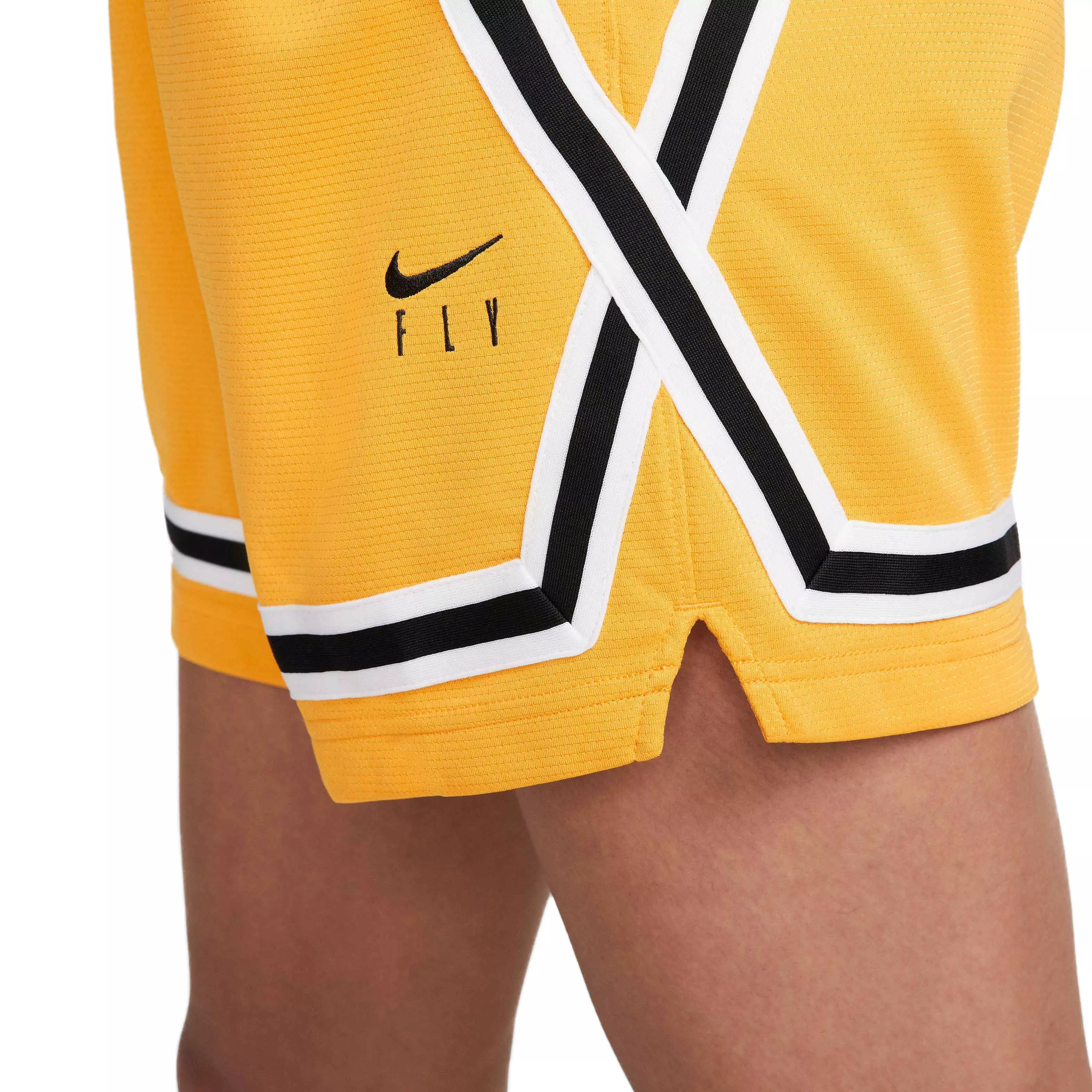 Nike Women's Fly Crossover Basketball Shorts - YELLOW