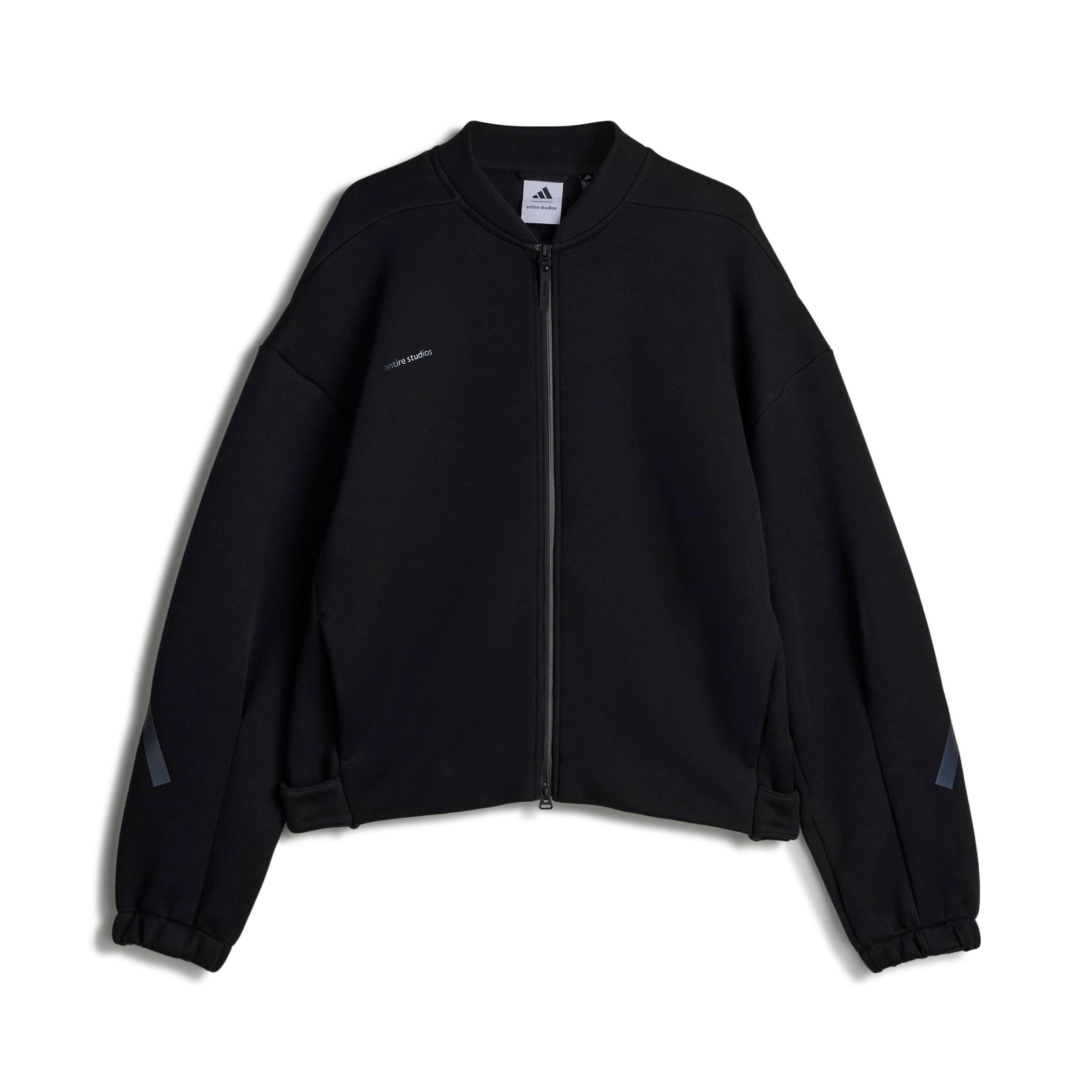 adidas Men's x entire studios Z.N.E. Uniform Full Zip Knit Track Top - BLACK Thumbnail View 7