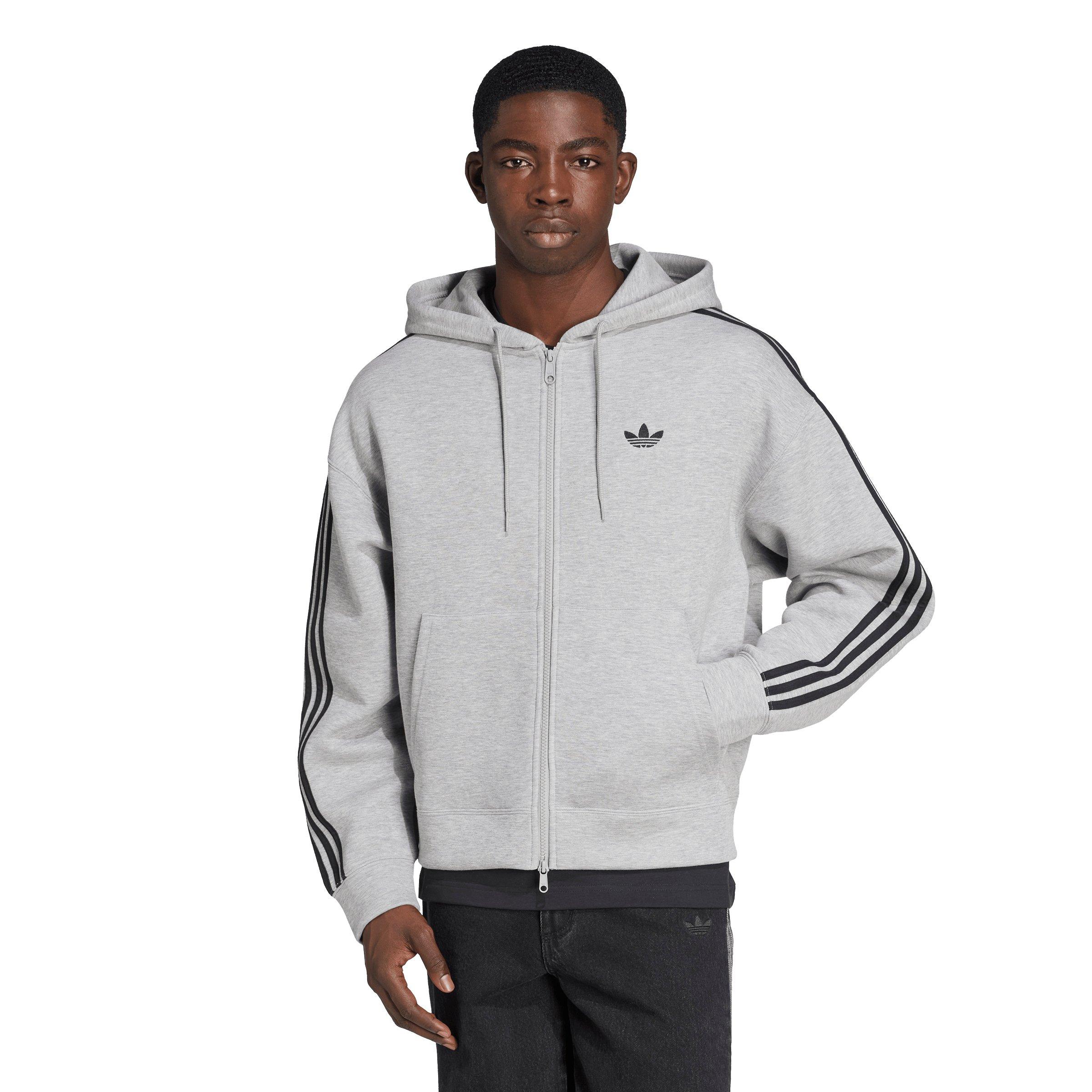 adidas Originals Men's Adicolor Spacer Oversized Hoodie - Grey - GREY Thumbnail View 1