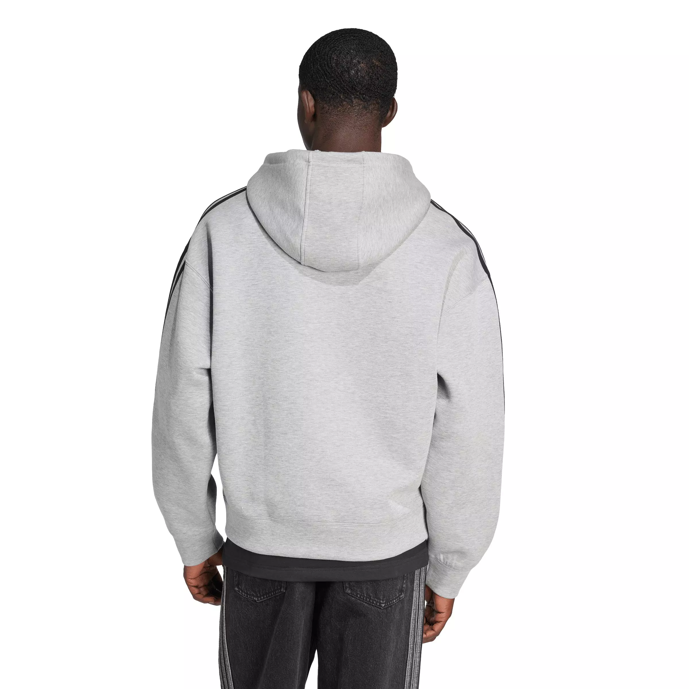 adidas Originals Men's Adicolor Spacer Oversized Hoodie - Grey - GREY