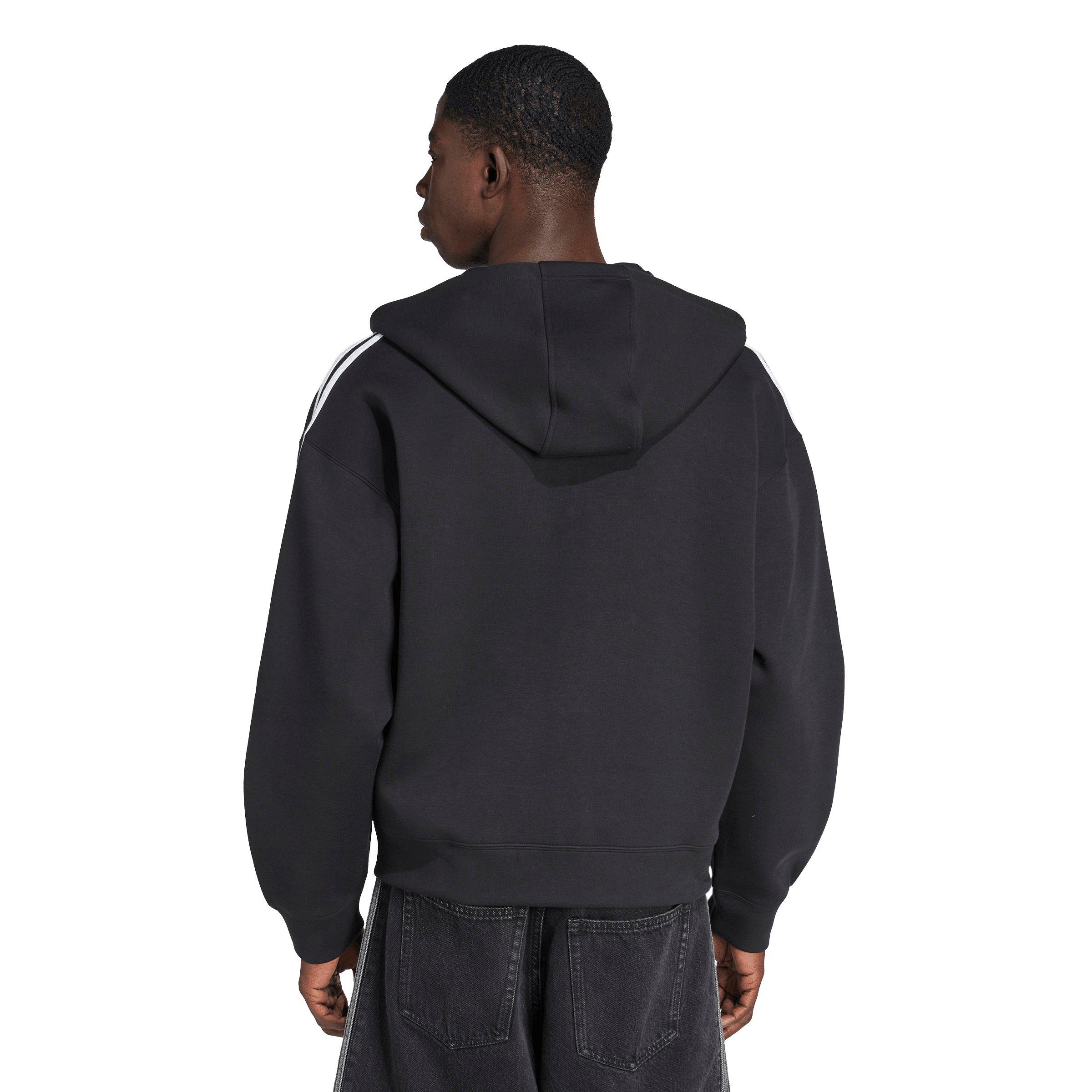 adidas Originals Men's Adicolor Spacer Oversized Hoodie - Black - BLACK Thumbnail View 2