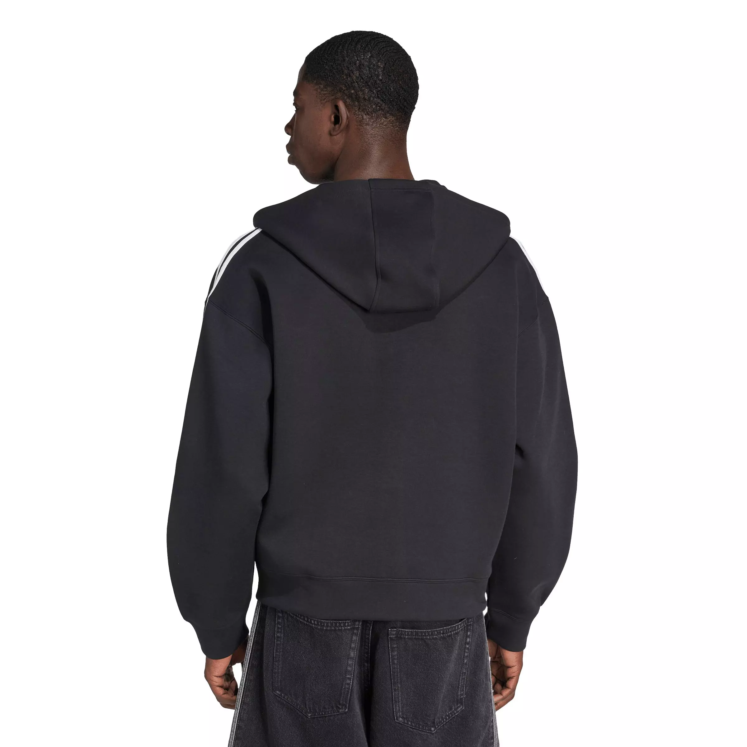 adidas Originals Men's Adicolor Spacer Oversized Hoodie - Black - BLACK