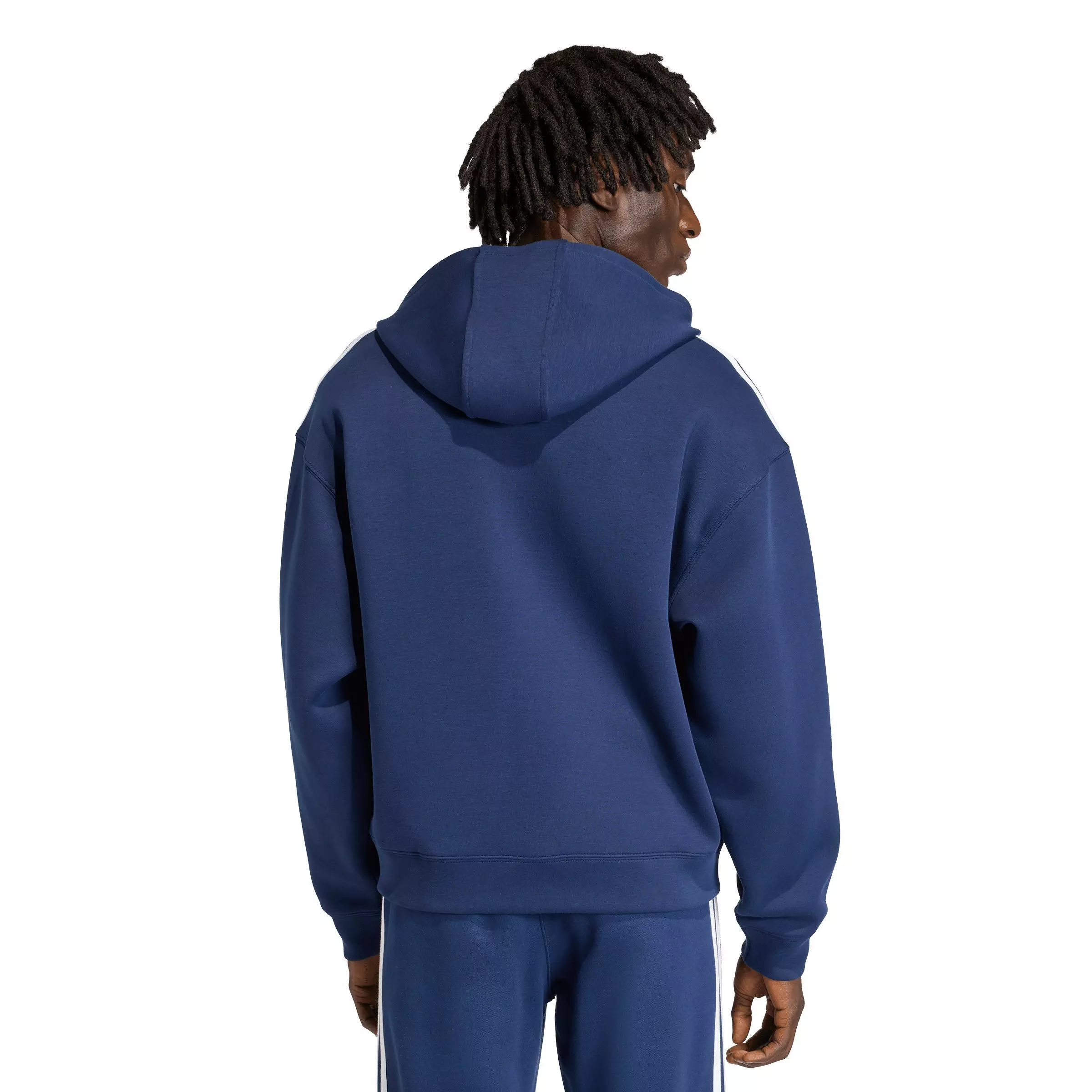 adidas Originals Men's Adicolor Spacer Oversized Hoodie -Indigo - INDIGO