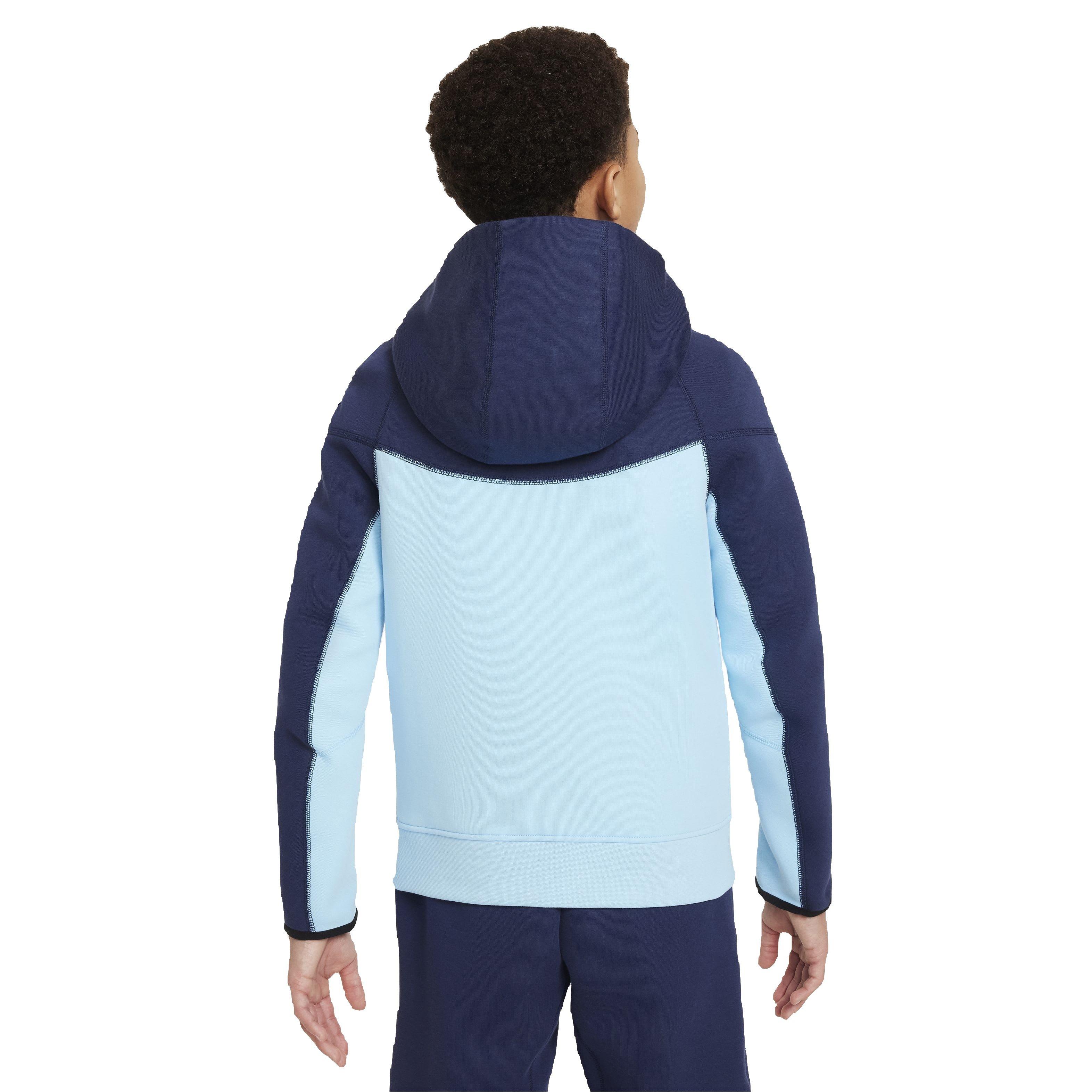 Nike Big Boys' Sportswear Full-Zip Tech Fleece Jacket - Navy/Blue - NAVY/BLUE Thumbnail View 2