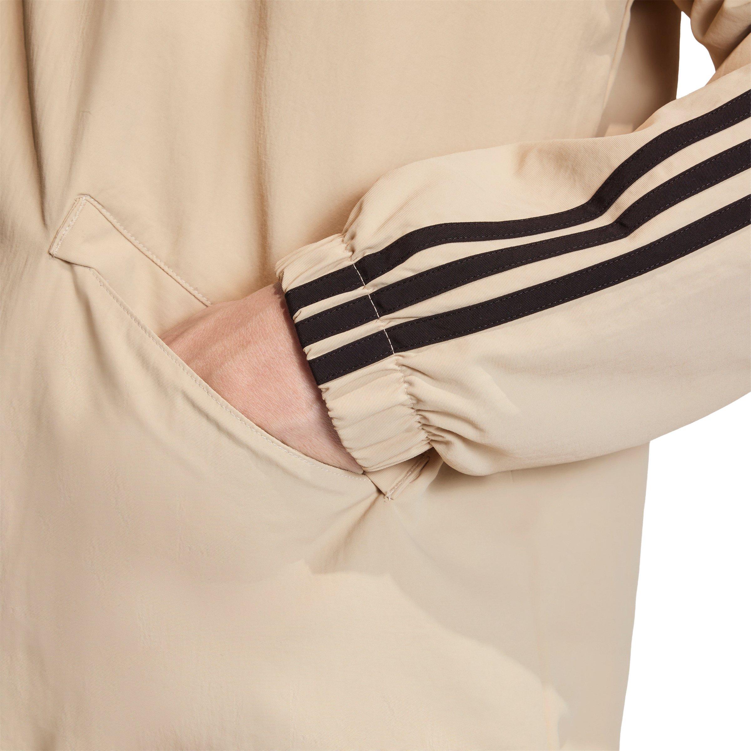adidas Originals Men's 3-Stripes Coach Jacket -Khaki - KHAKI Thumbnail View 4
