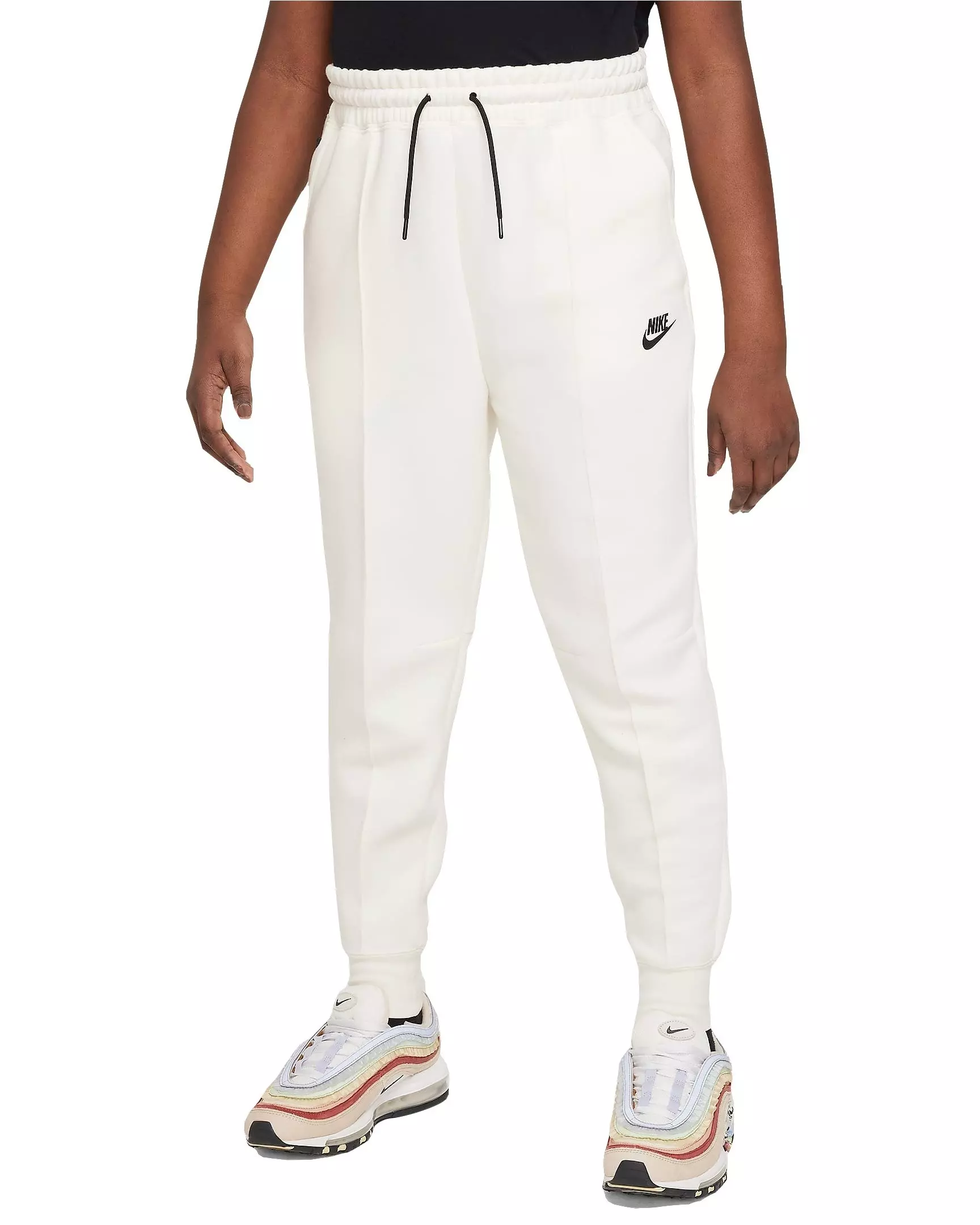 Nike Big Girls' Sportswear Tech Fleece Joggers - White - WHITE