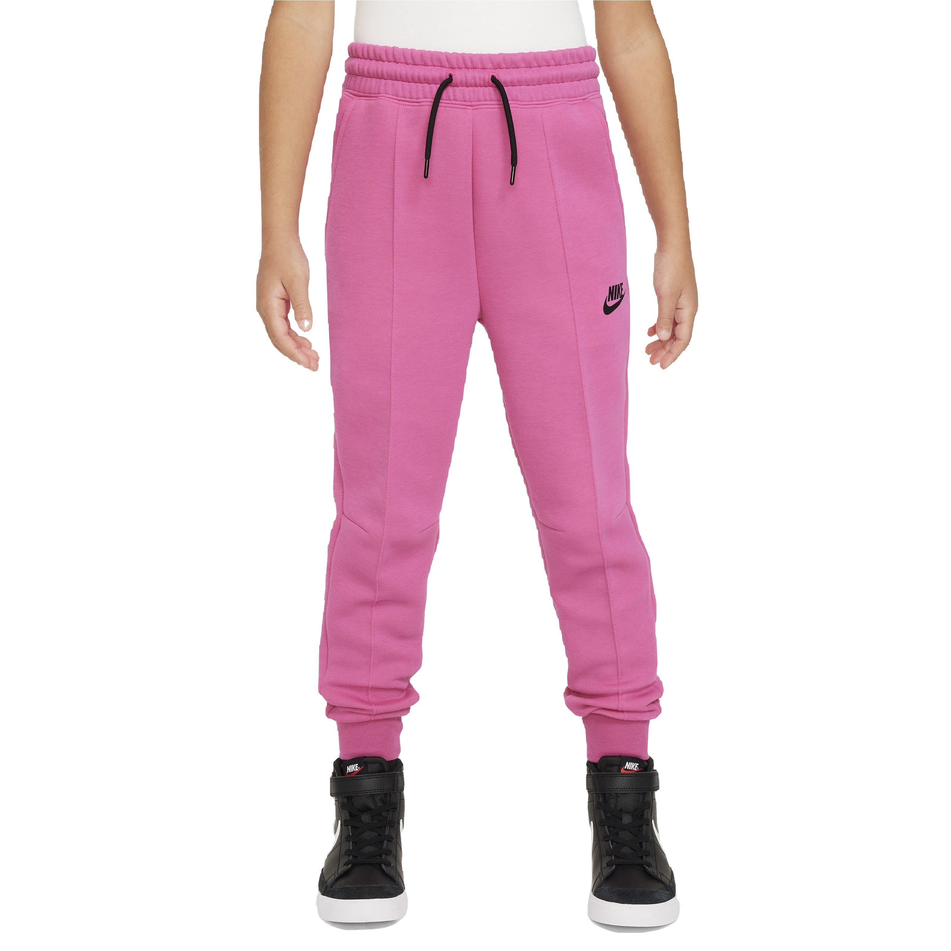 Nike tech fleece joggers pink hotsell