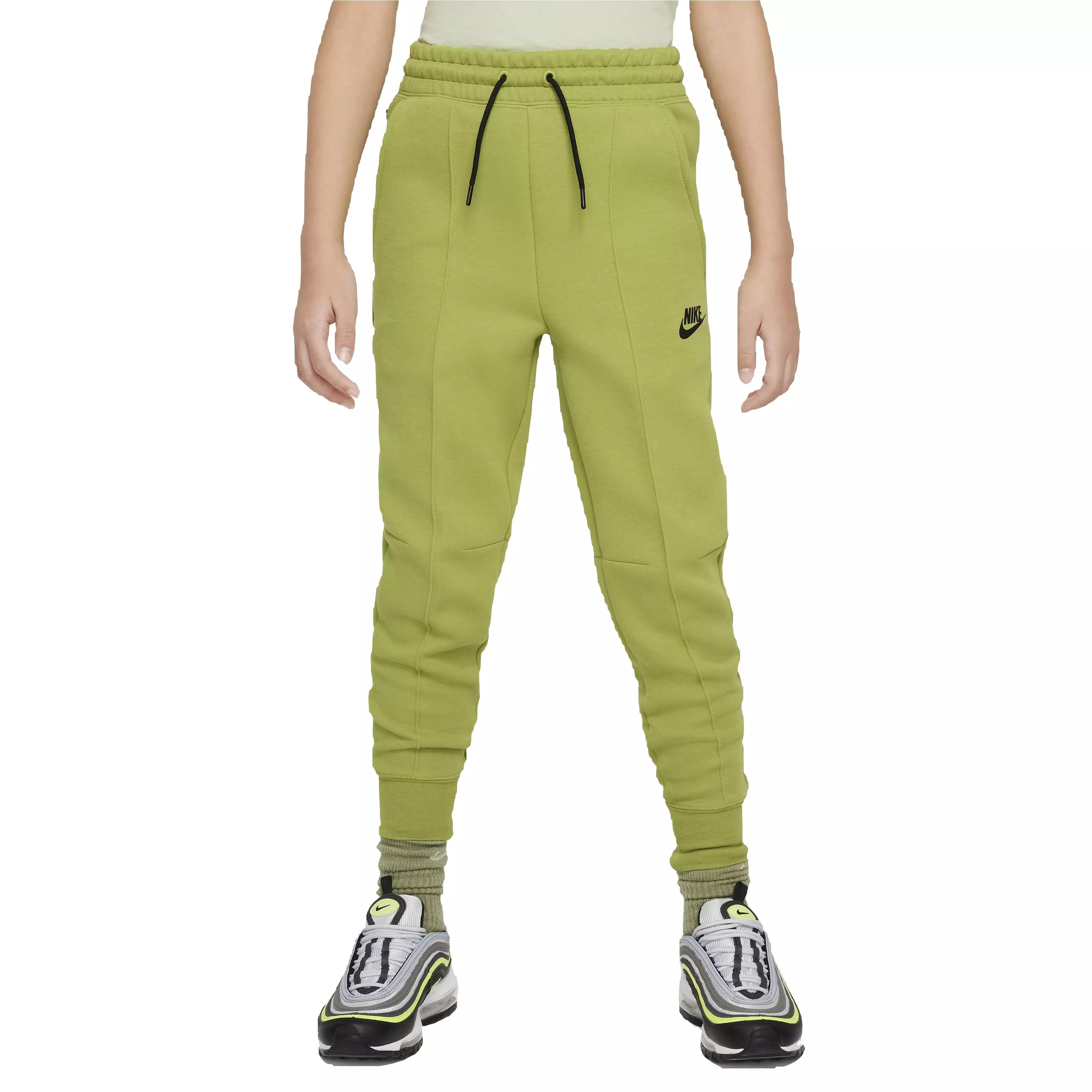 Nike Big Girls' Sportswear Tech Fleece Jogger - Green - GREEN