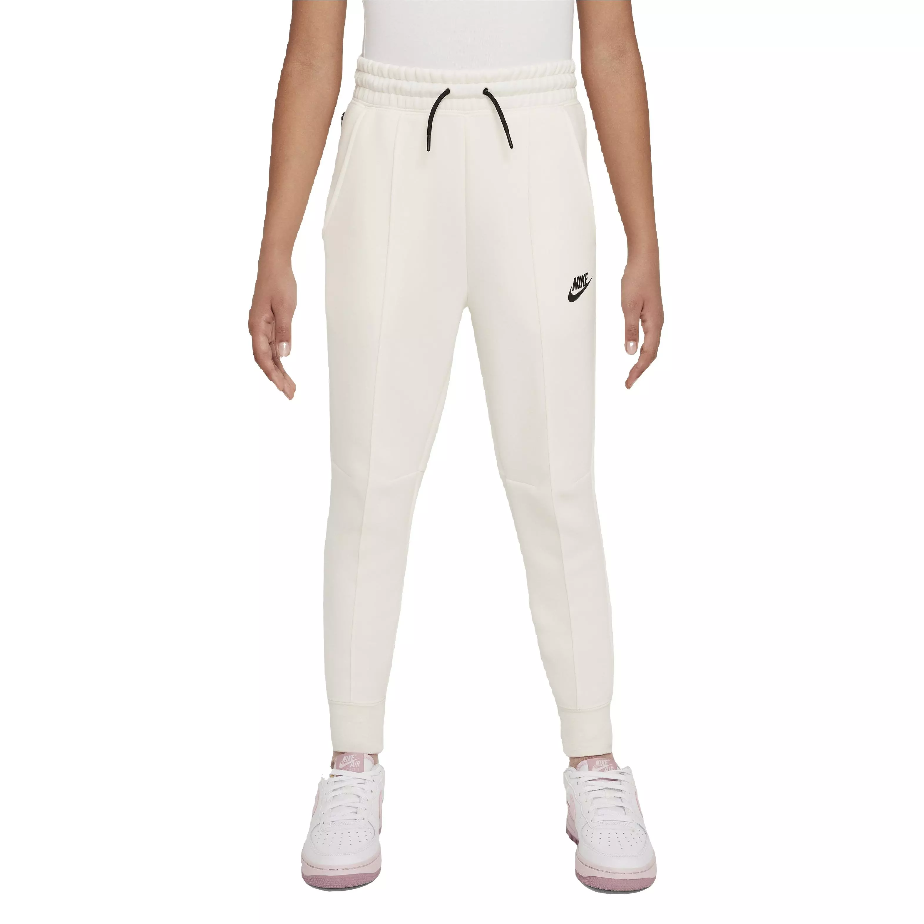 Nike Big Girls' Sportswear Tech Fleece Jogger - White - WHITE