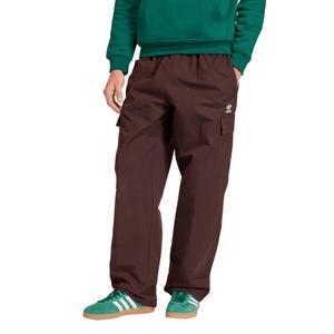 adidas Originals Men's Trefoil Essentials Woven Pants -Coffee