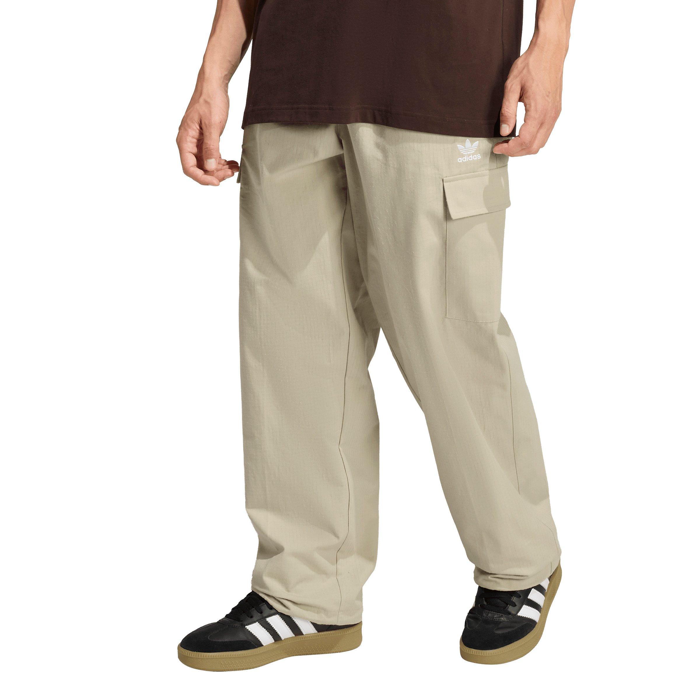 adidas Originals Men's Trefoil Essentials Woven Pants - Khaki - KHAKI Thumbnail View 1
