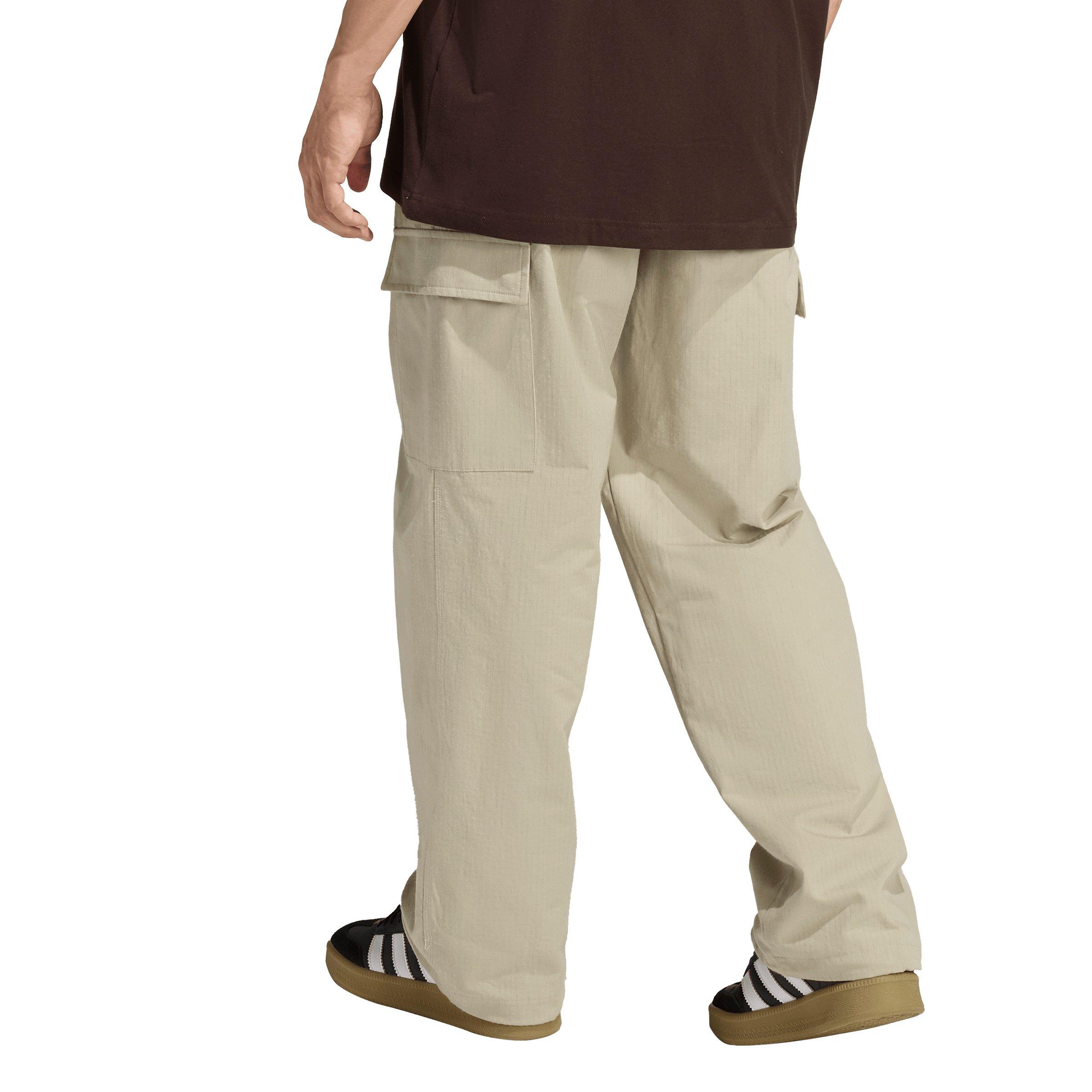 adidas Originals Men's Trefoil Essentials Woven Pants - Khaki - KHAKI Thumbnail View 2