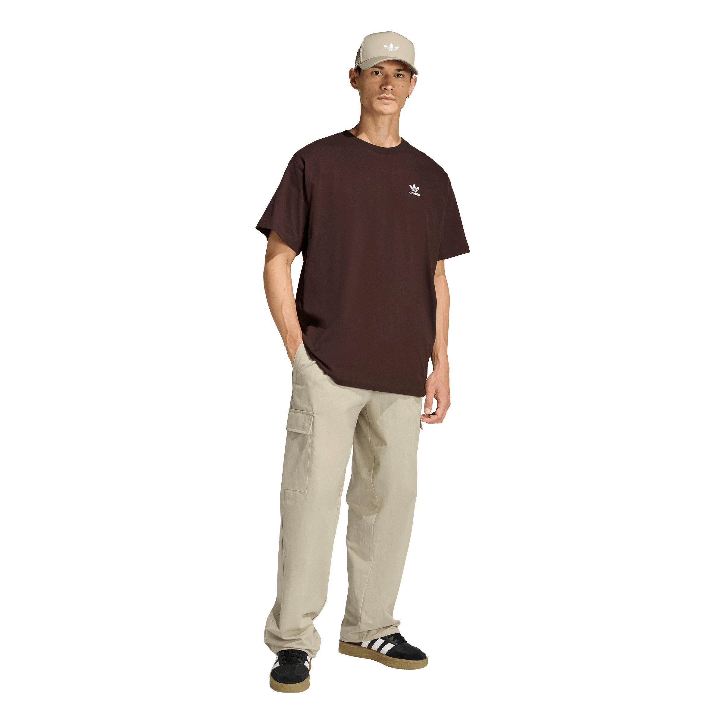 adidas Originals Men's Trefoil Essentials Woven Pants - Khaki - KHAKI Thumbnail View 5