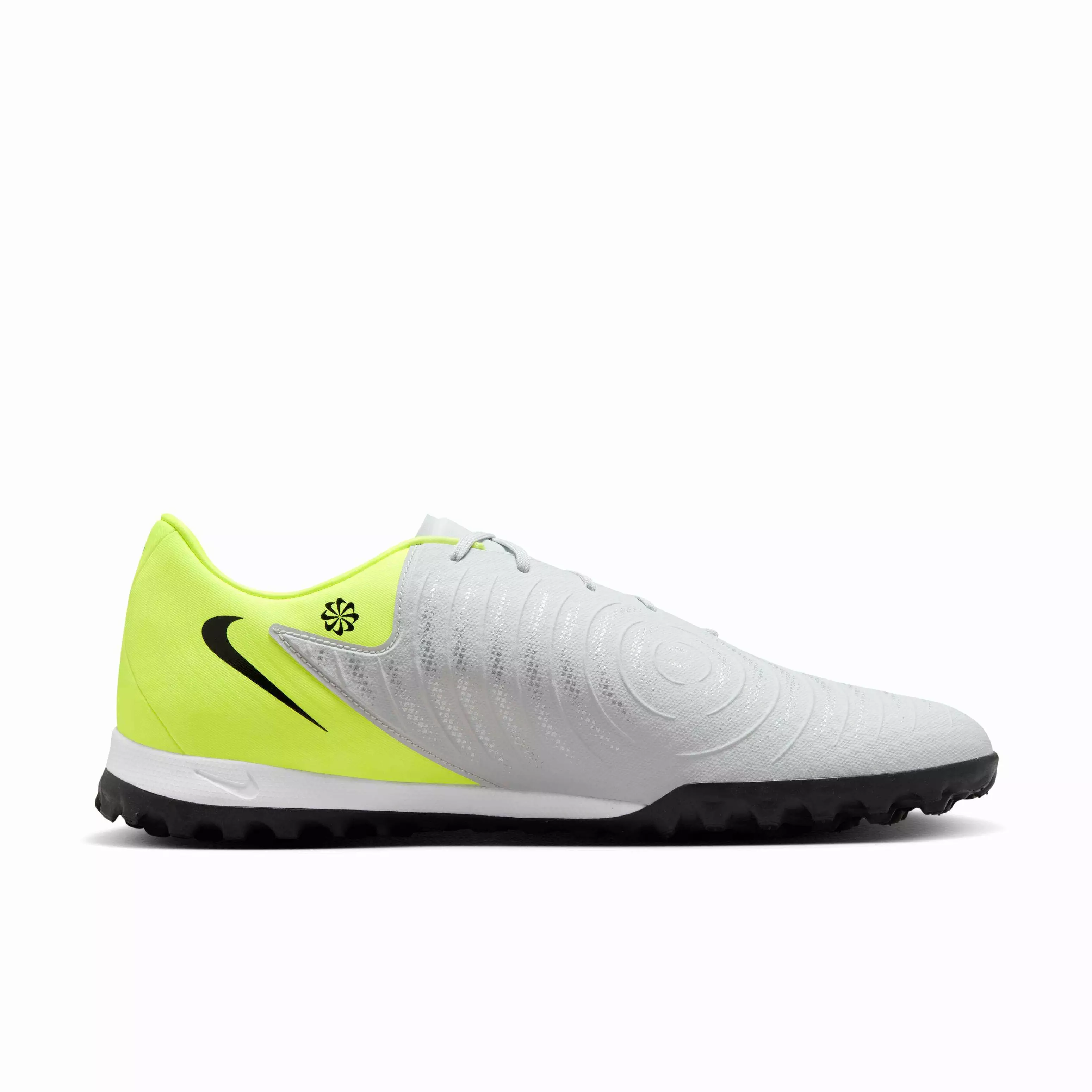 Nike Phantom GX 2 Academy Turf "Metallic Silver/Volt/Black" Men's Soccer Shoe - SILVER/VOLT/BLACK
