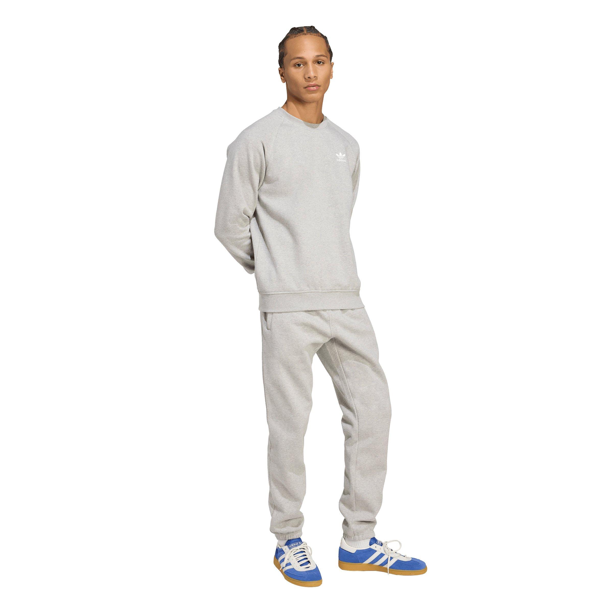 adidas Originals Men's Trefoil Essentials Pants -Grey - GREY Thumbnail View 5