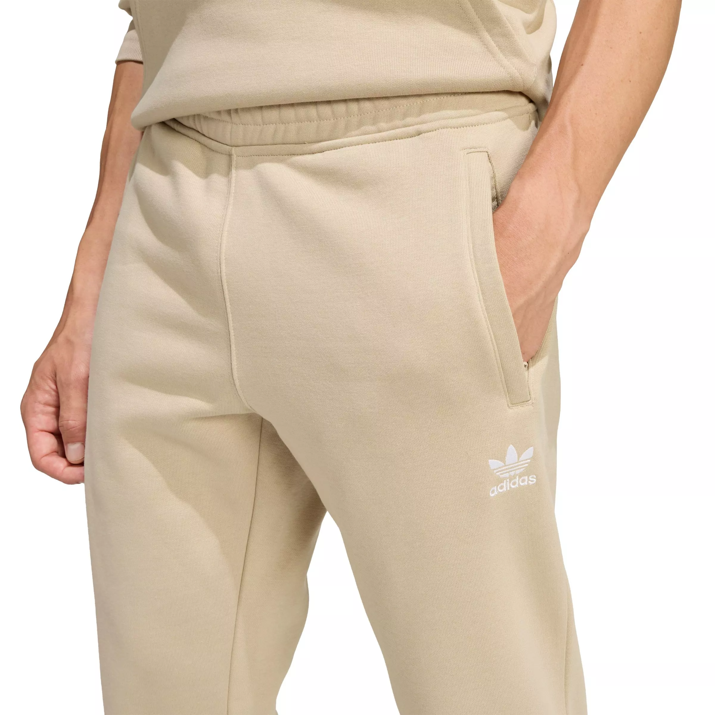 adidas Originals Men's Trefoil Essentials Pants -Khaki - KHAKI