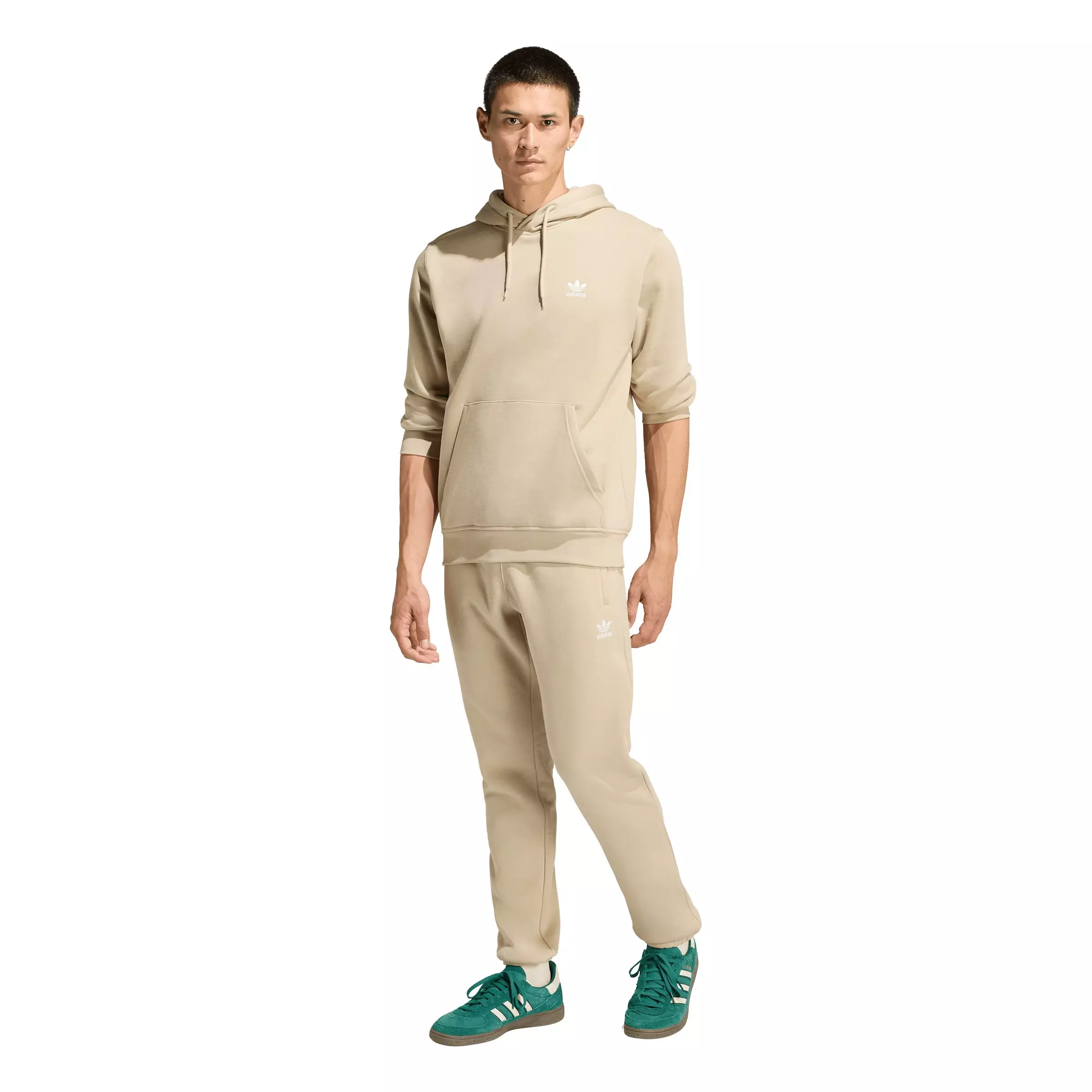 adidas Originals Men's Trefoil Essentials Pants -Khaki - KHAKI