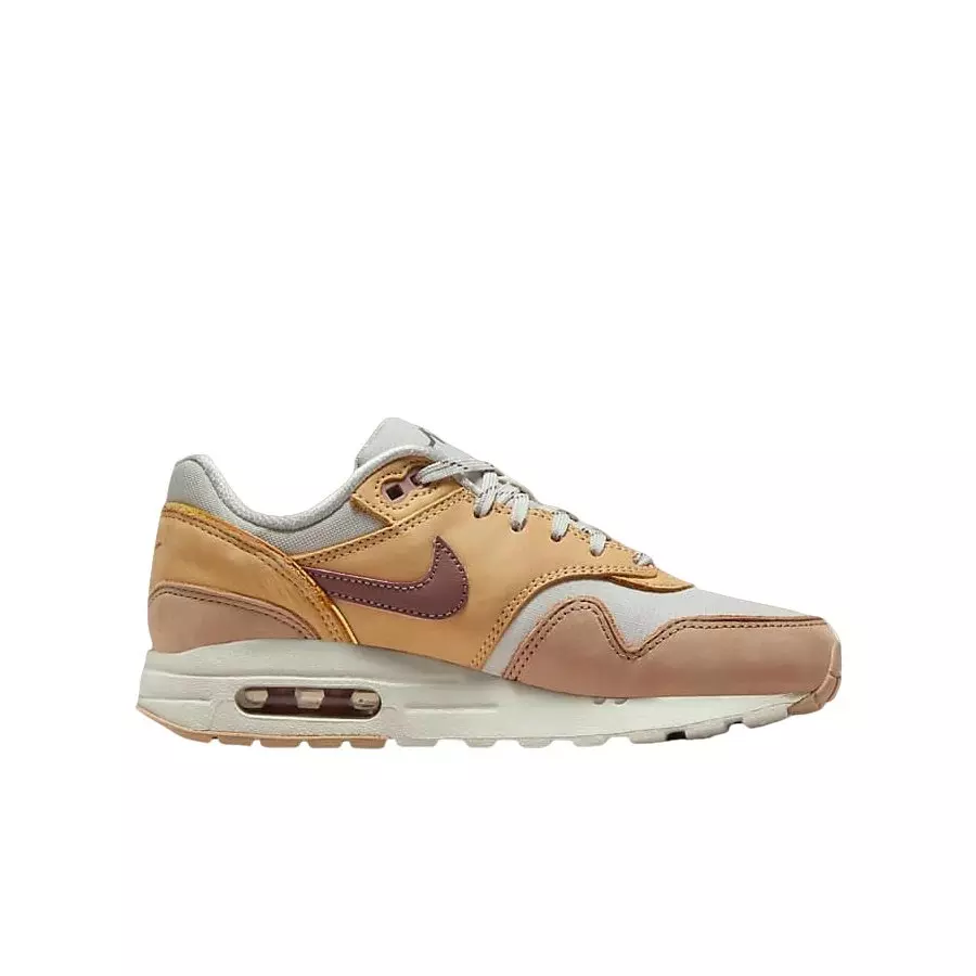 Nike Air Max 1 SE "Light Bone/Hemp/Smokey Mauve" Grade School Girls' Shoe - LT BONE/HEMP/MAUVE