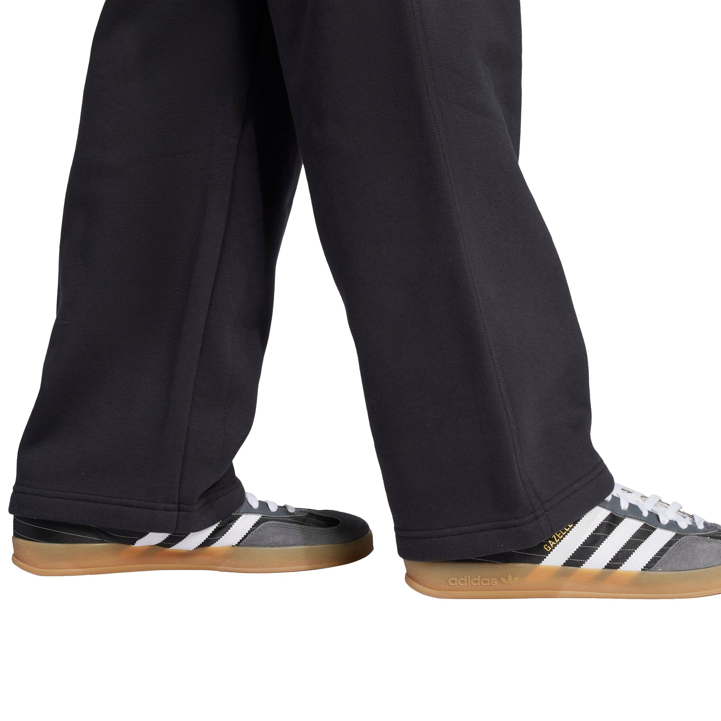adidas Originals Men's Trefoil Essentials Open Hem Pants - Black - BLACK Thumbnail View 3