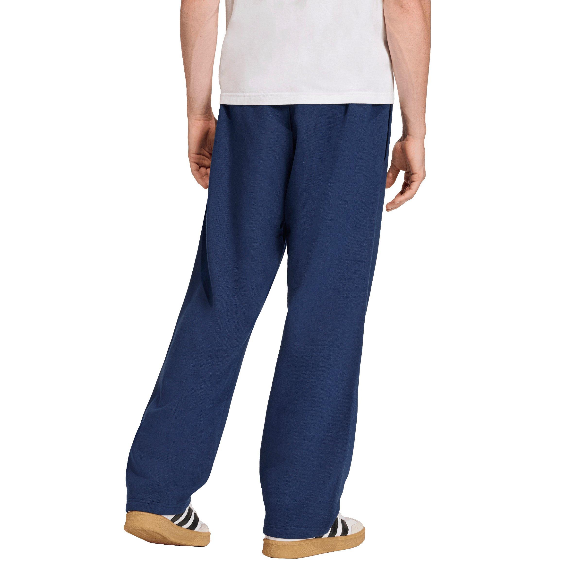 adidas Originals Men's Trefoil Essentials Open Hem Pants - Indigo - INDIGO Thumbnail View 2