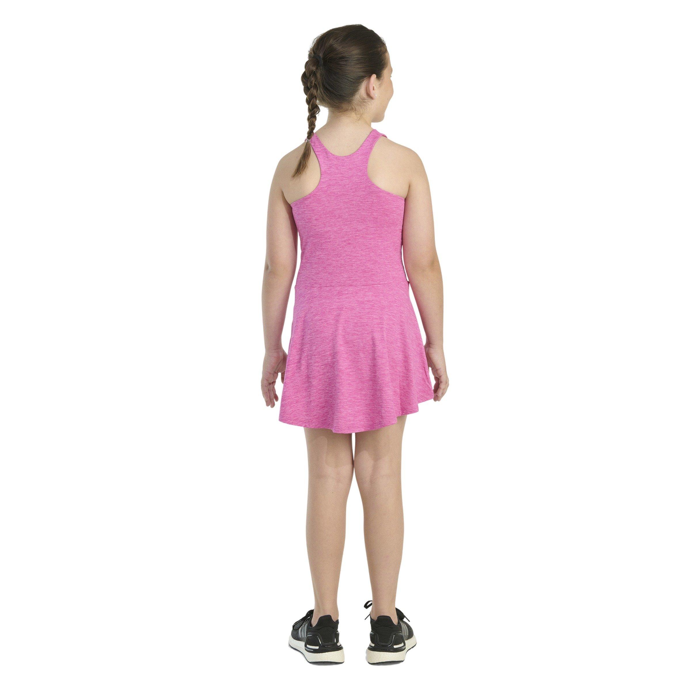 adidas Mélange Big Girls' Pink​ Flounce Dress