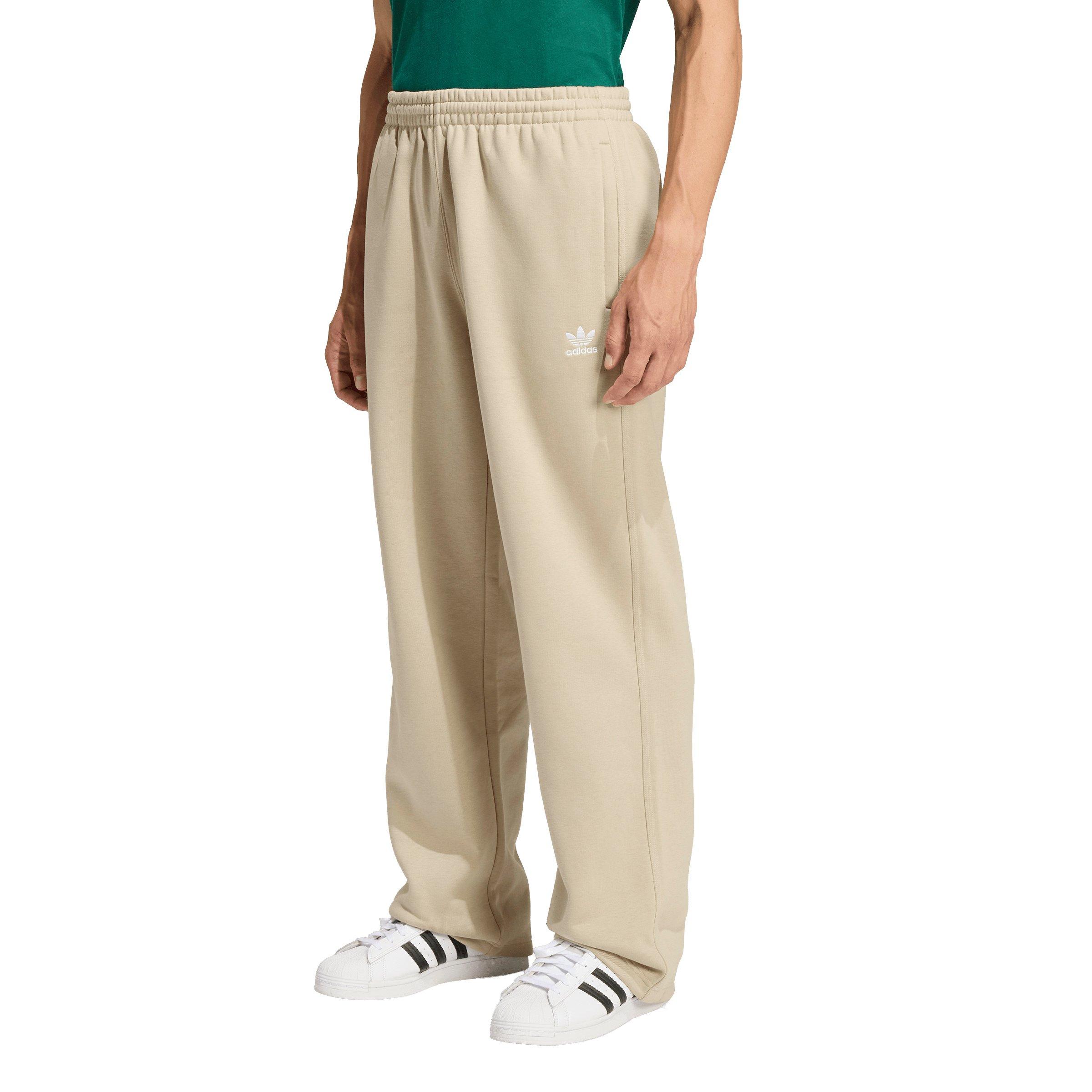 adidas Originals Men's Trefoil Essentials Open Hem Pants - Khaki - KHAKI Thumbnail View 1