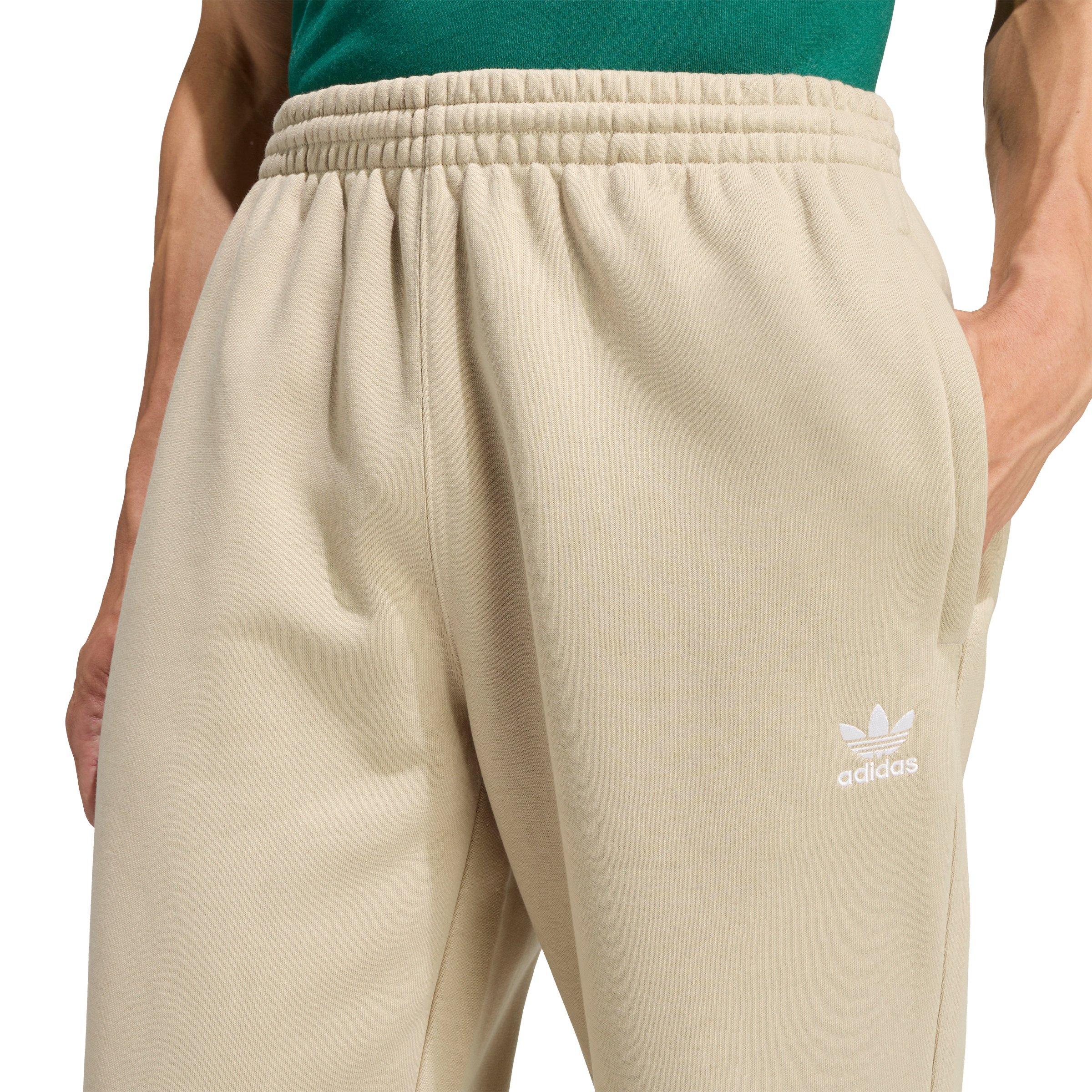 adidas Originals Men's Trefoil Essentials Open Hem Pants -Khaki - KHAKI Thumbnail View 3