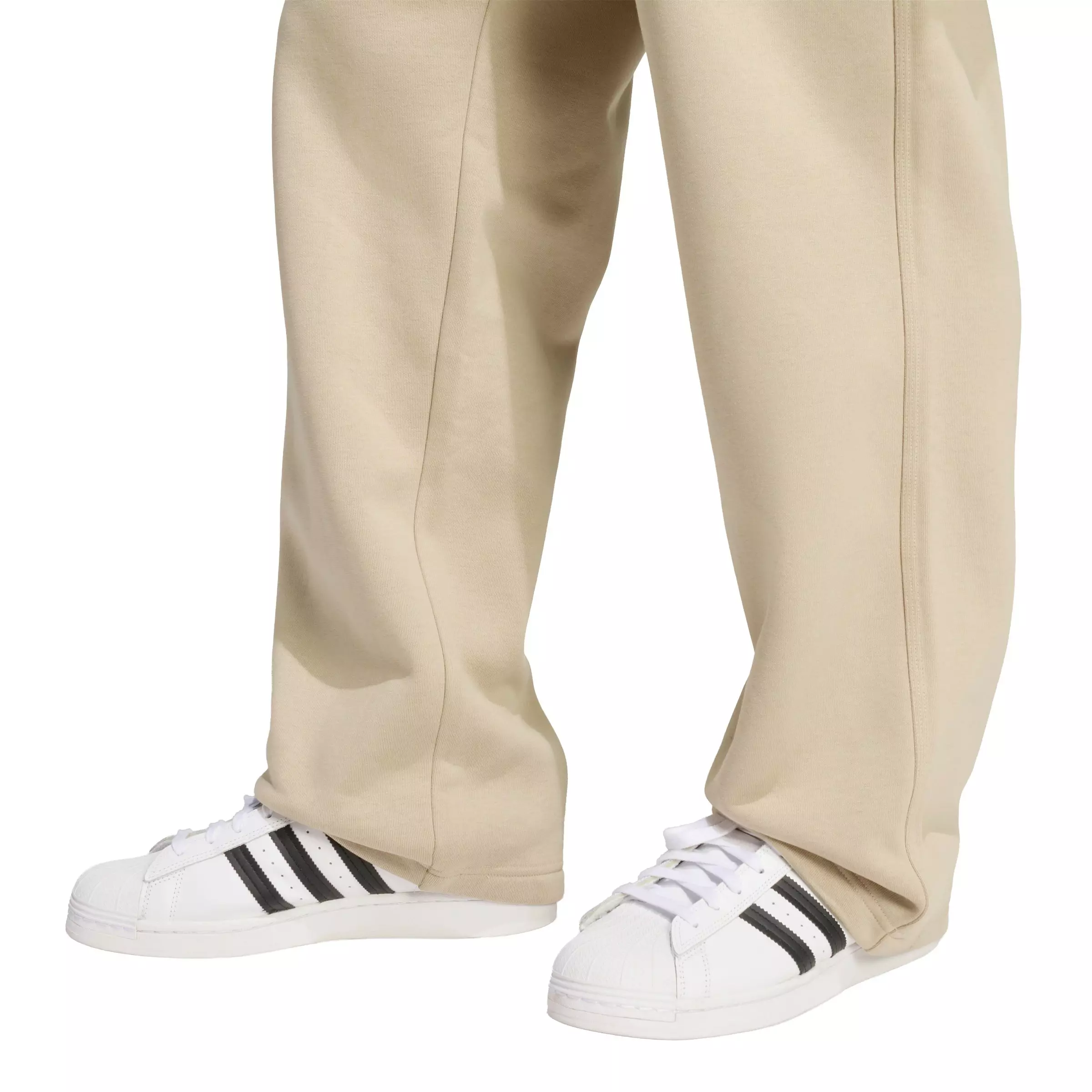 adidas Originals Men's Trefoil Essentials Open Hem Pants - Khaki - KHAKI