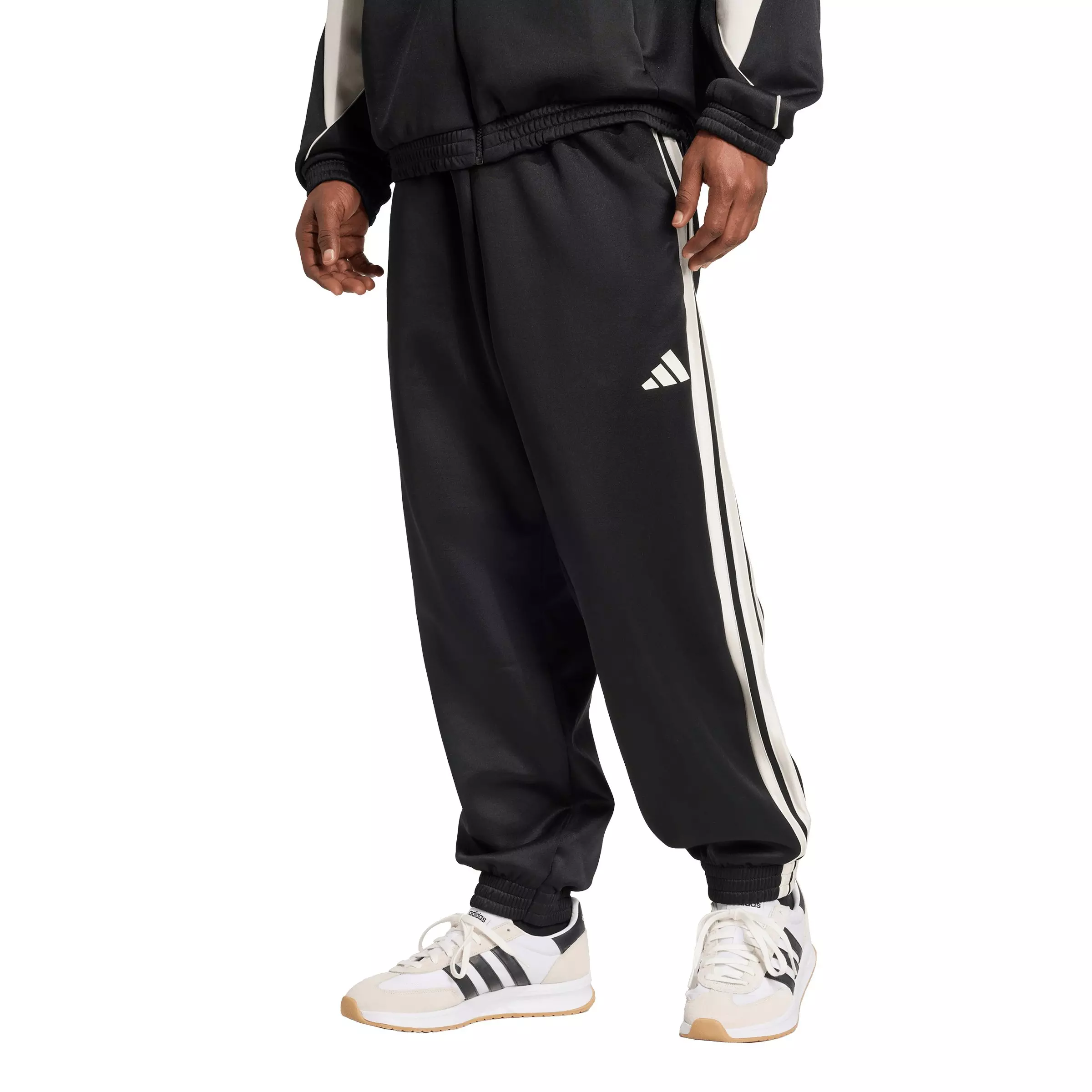 adidas Men's Stadium Track Pants - Black - BLACK